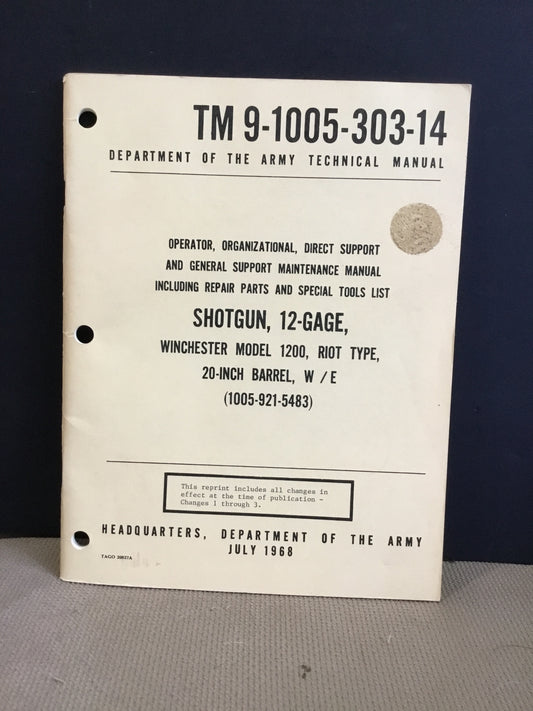 Shotgun 12 Gage Winchester Model 1200 Riot Type