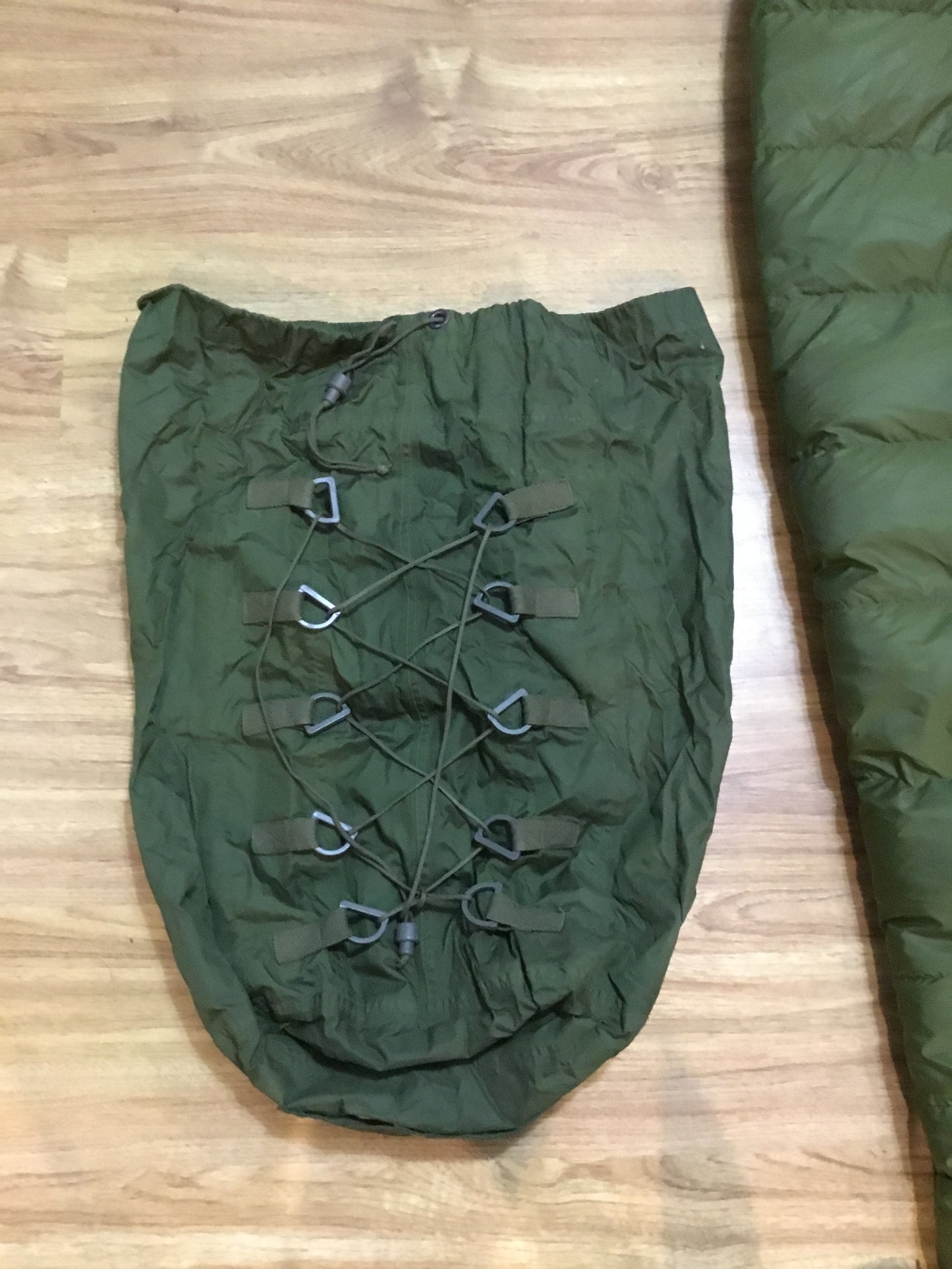 Single Canadian Military Down filled Sleeping Bag and Compression Bag