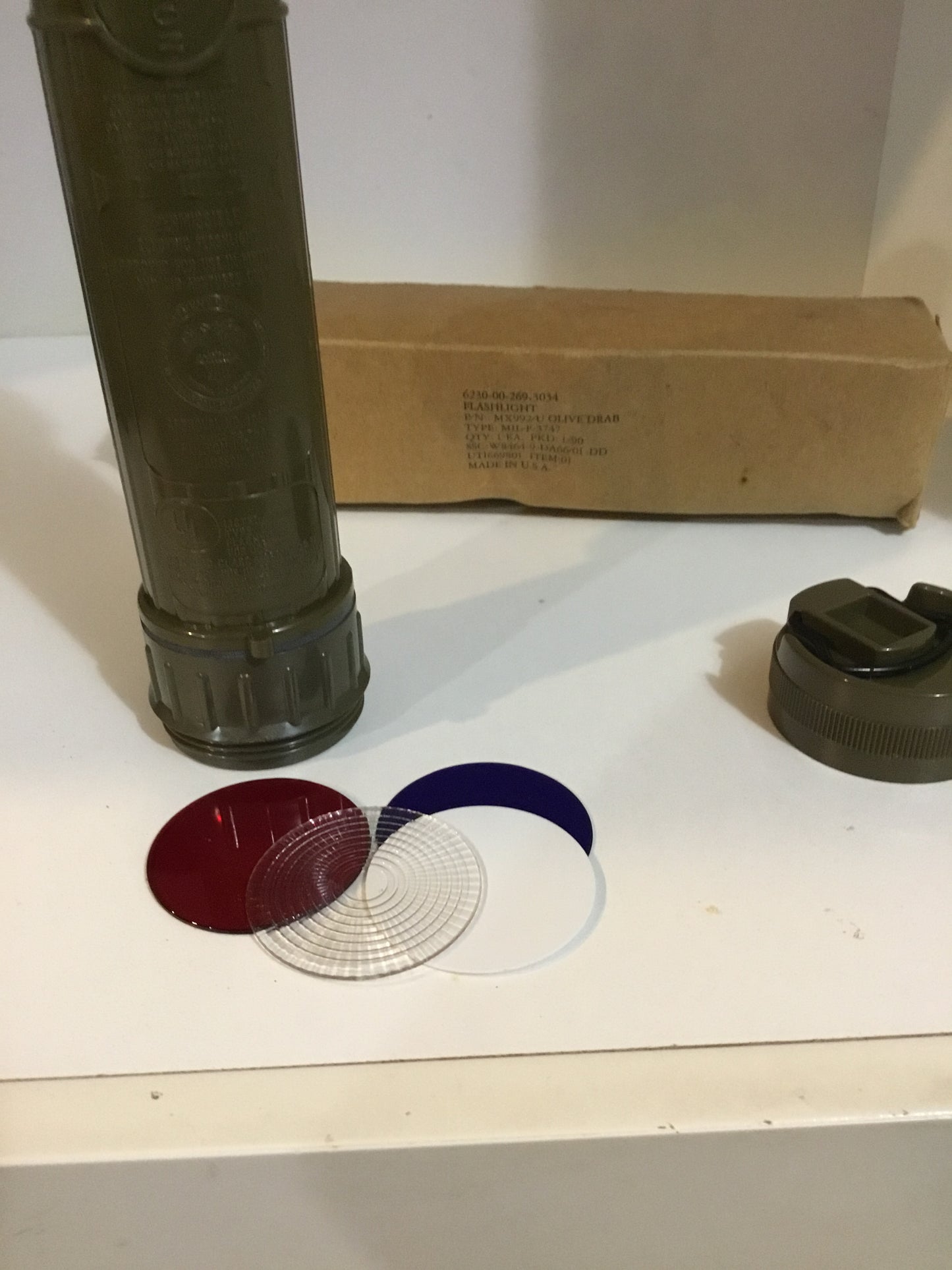 New Military Flashlight , with Box