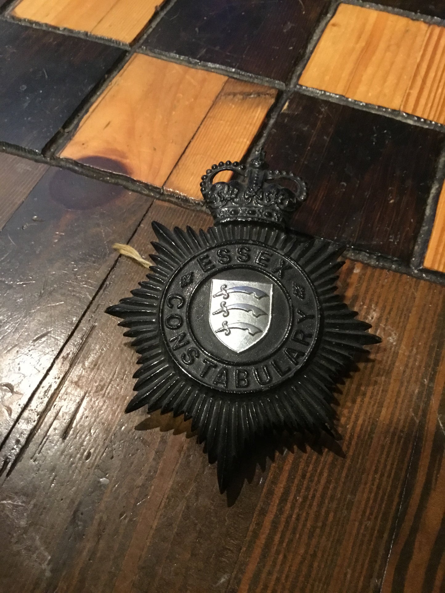 British Police Helmet Badge Essex  Constabulary