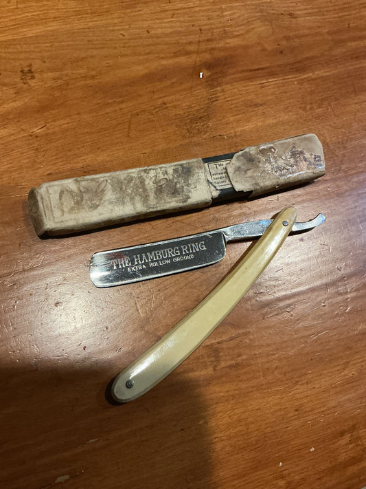 Antique Straight Razor Made in Germany with partial Box