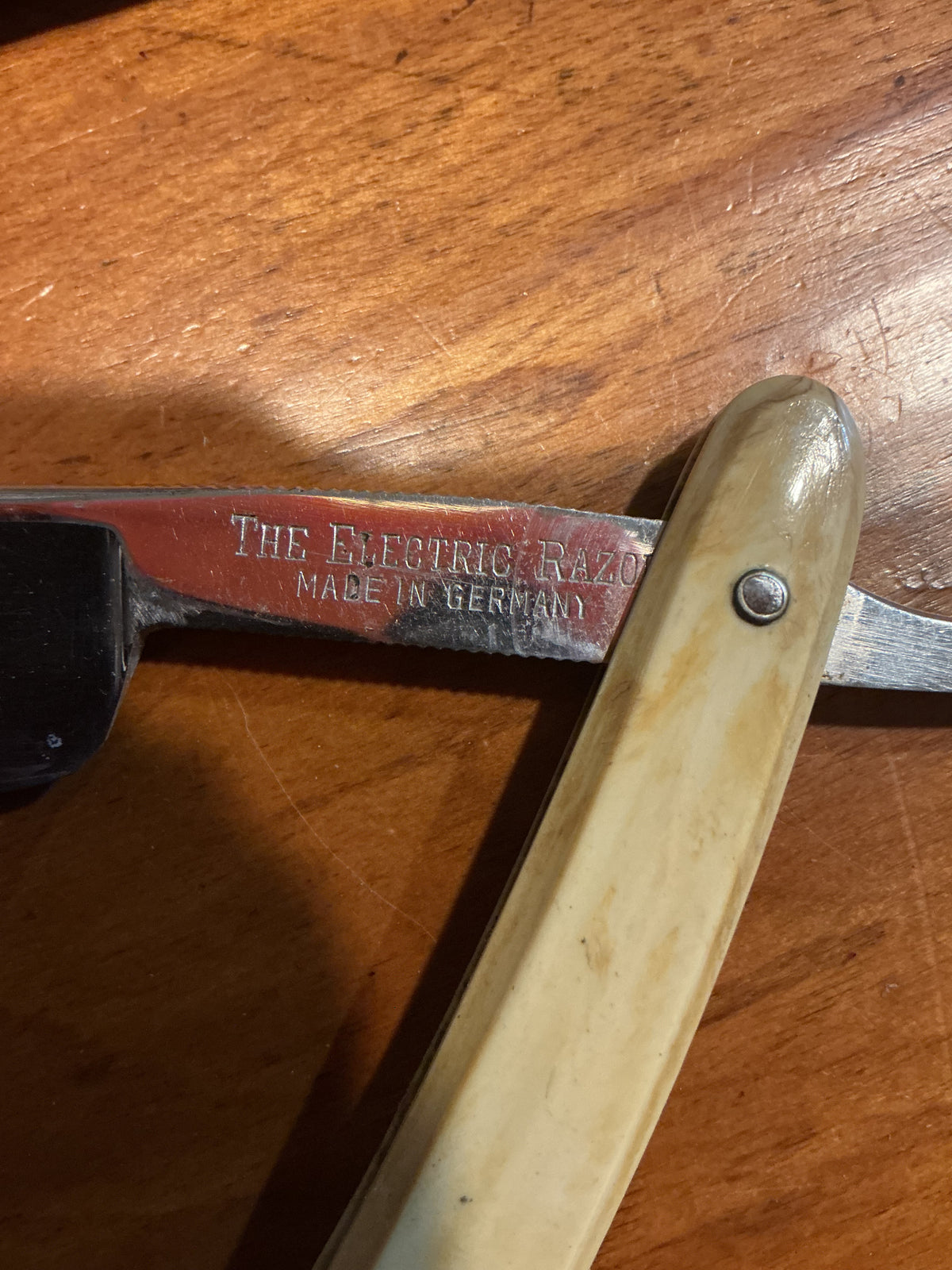 Antique Straight Razor Made in Germany with partial Box
