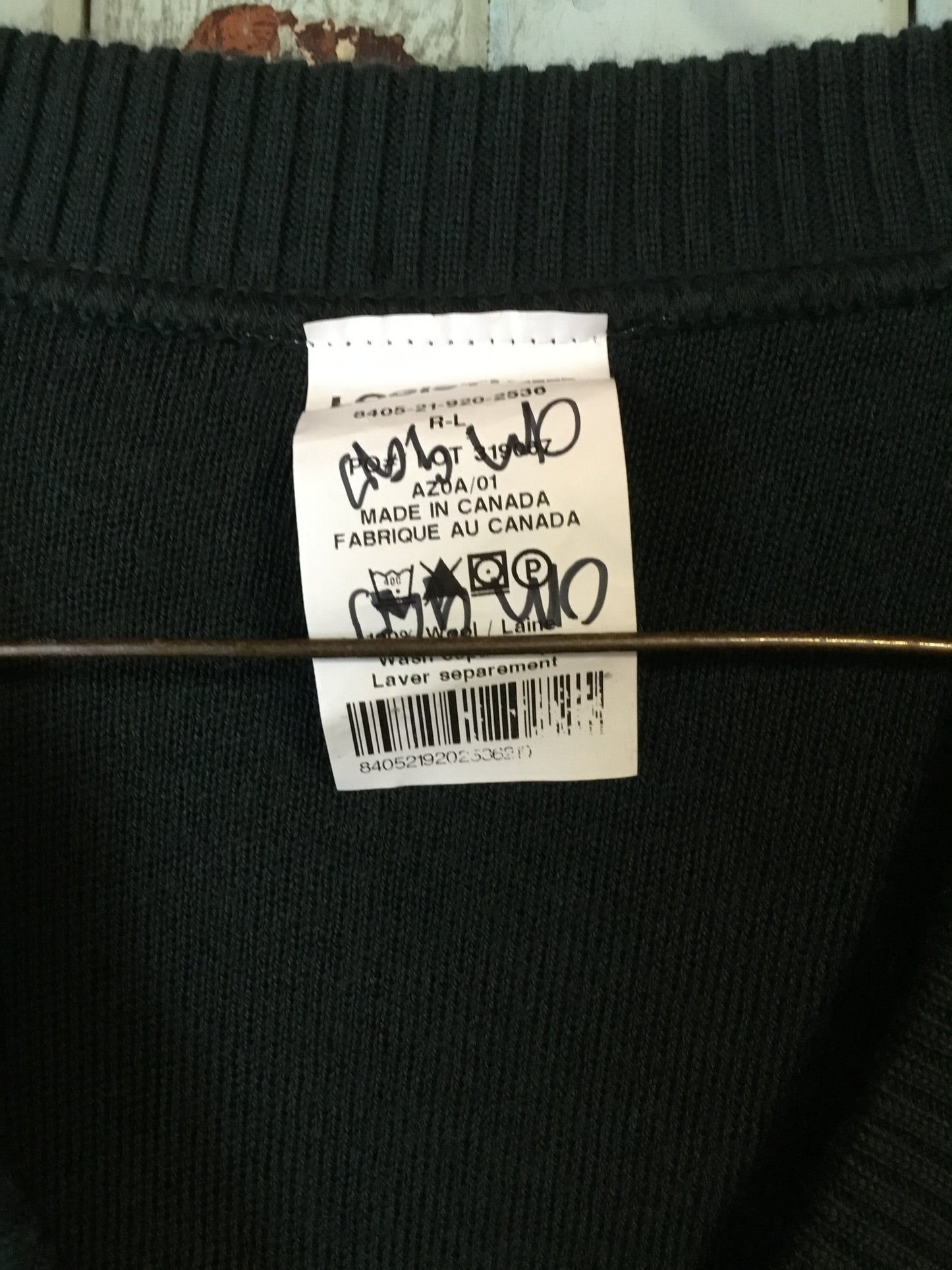 Canadian Army Wool Sweater Large Regular