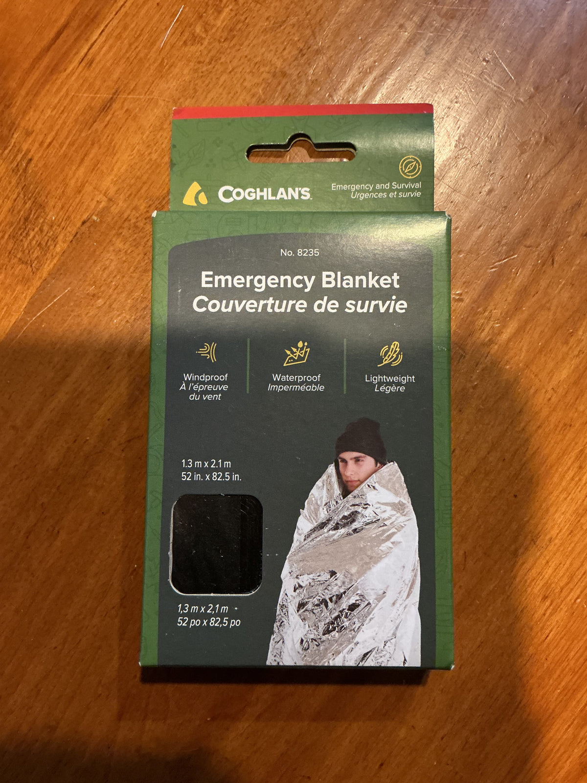 Coghlans Emergency Blanket | Off-Grid Survival, size large 52 inches x 82.5 inches