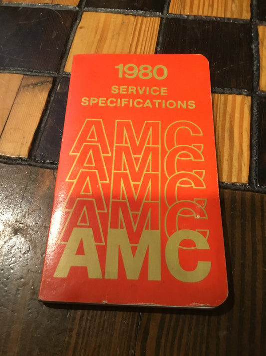 Good condition original manual. AMC printed original manual