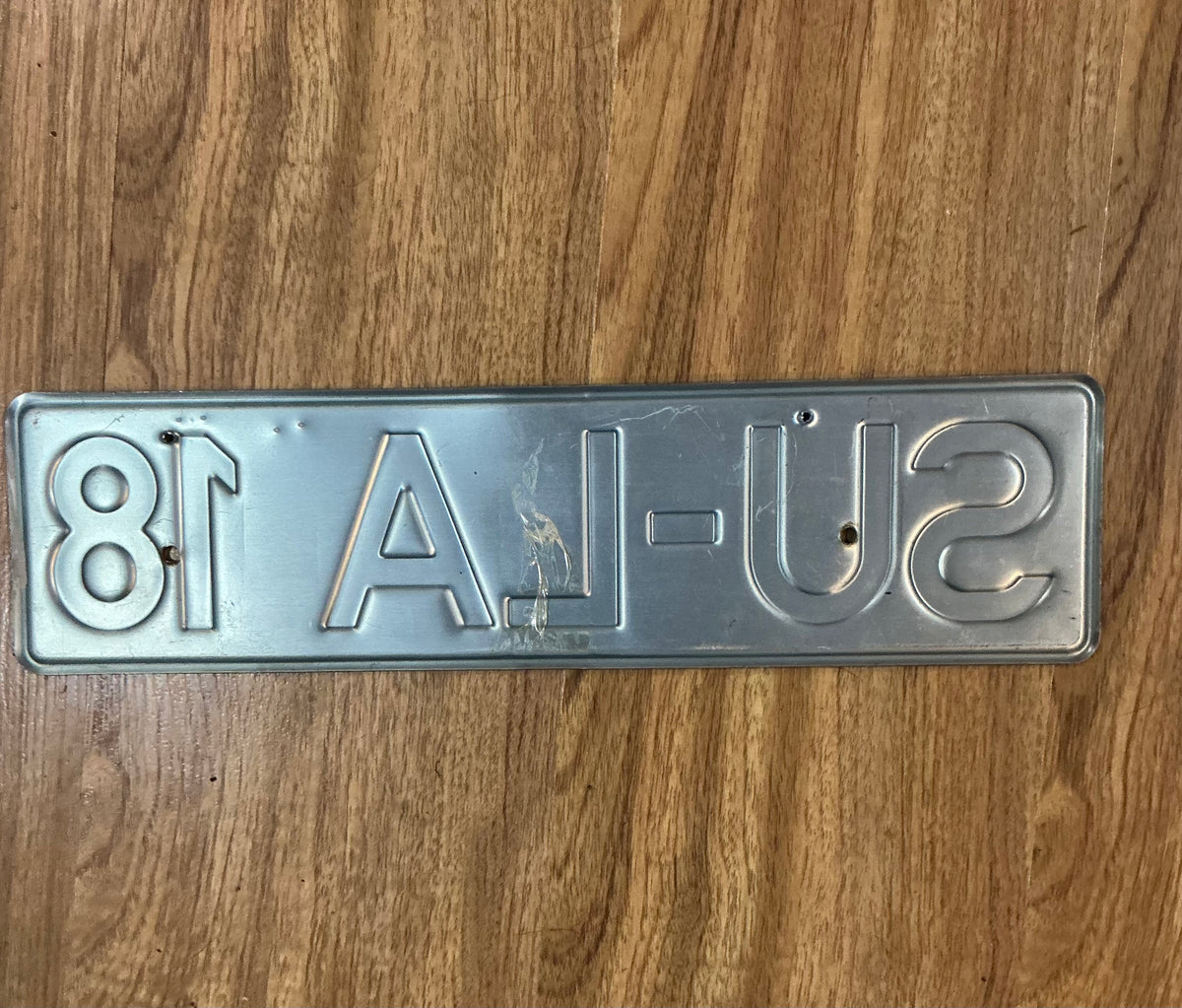 Vintage German License Plate  measures about 17 inches