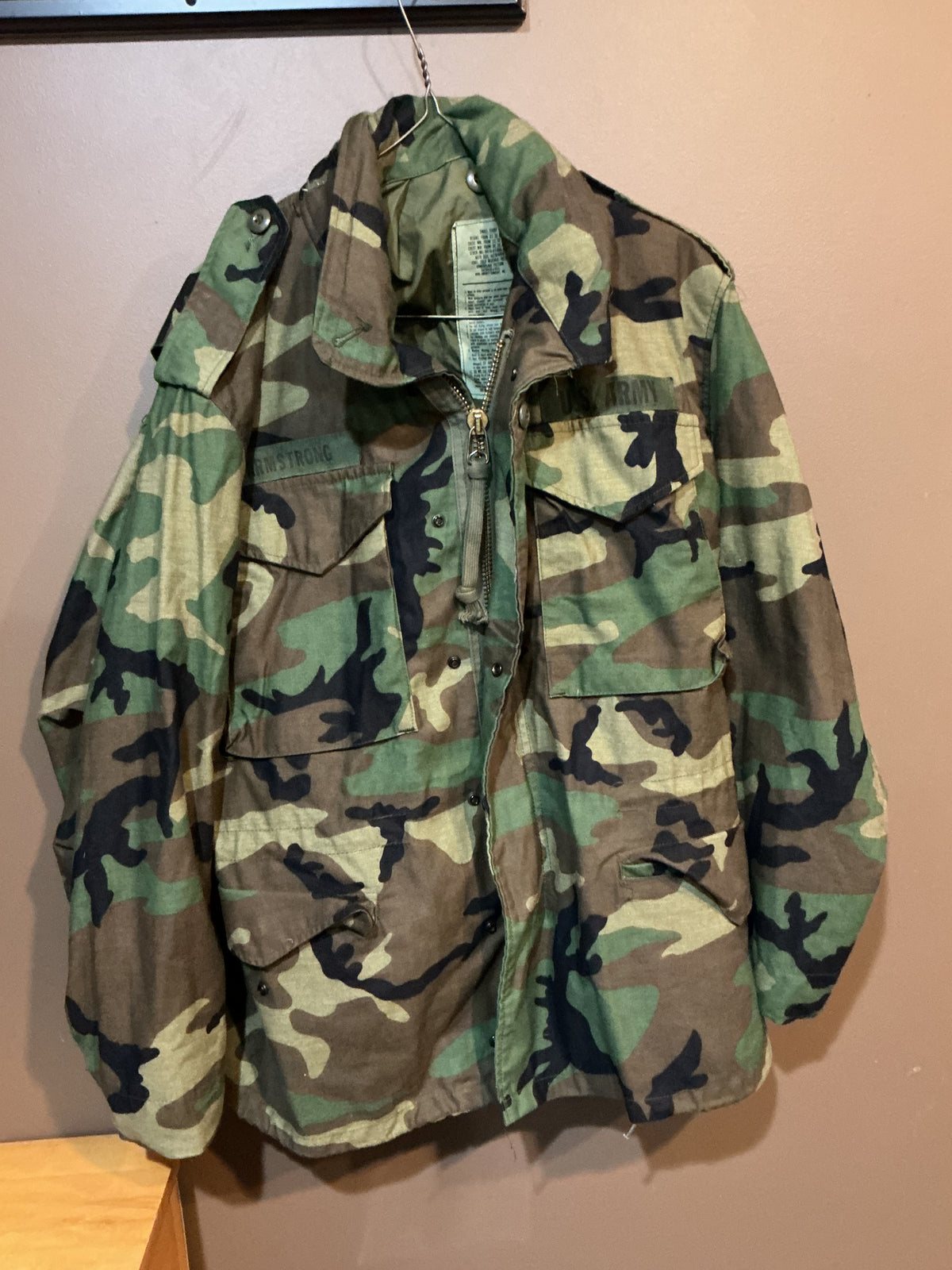 U.S. Military WOODLAND Pattern ;M65 Field Jacket size Small short