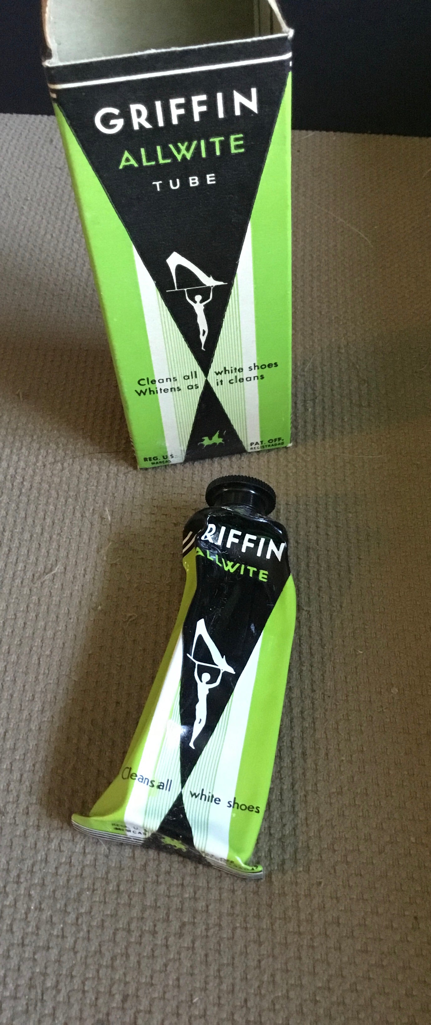 1930s Griffin Allwite Shoe Polish, Vintage NOS