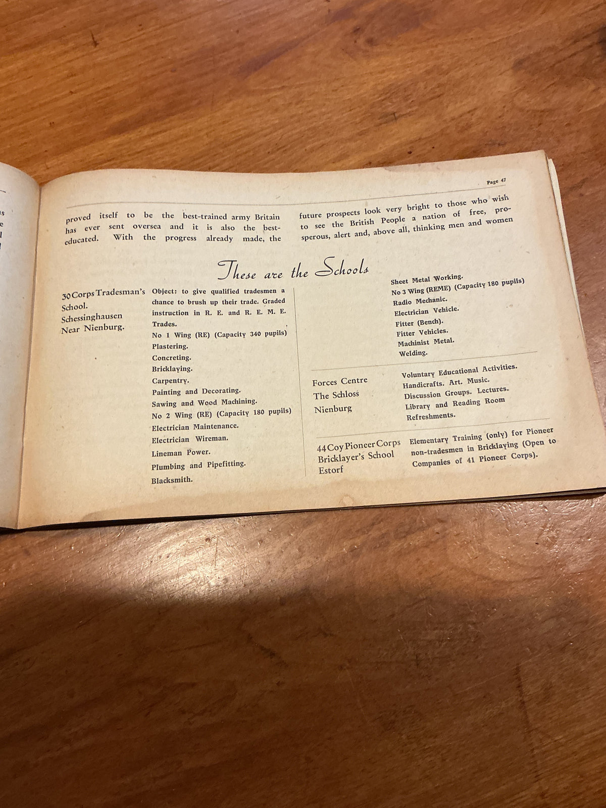 WW11 30 th Corps in Germany Booklet