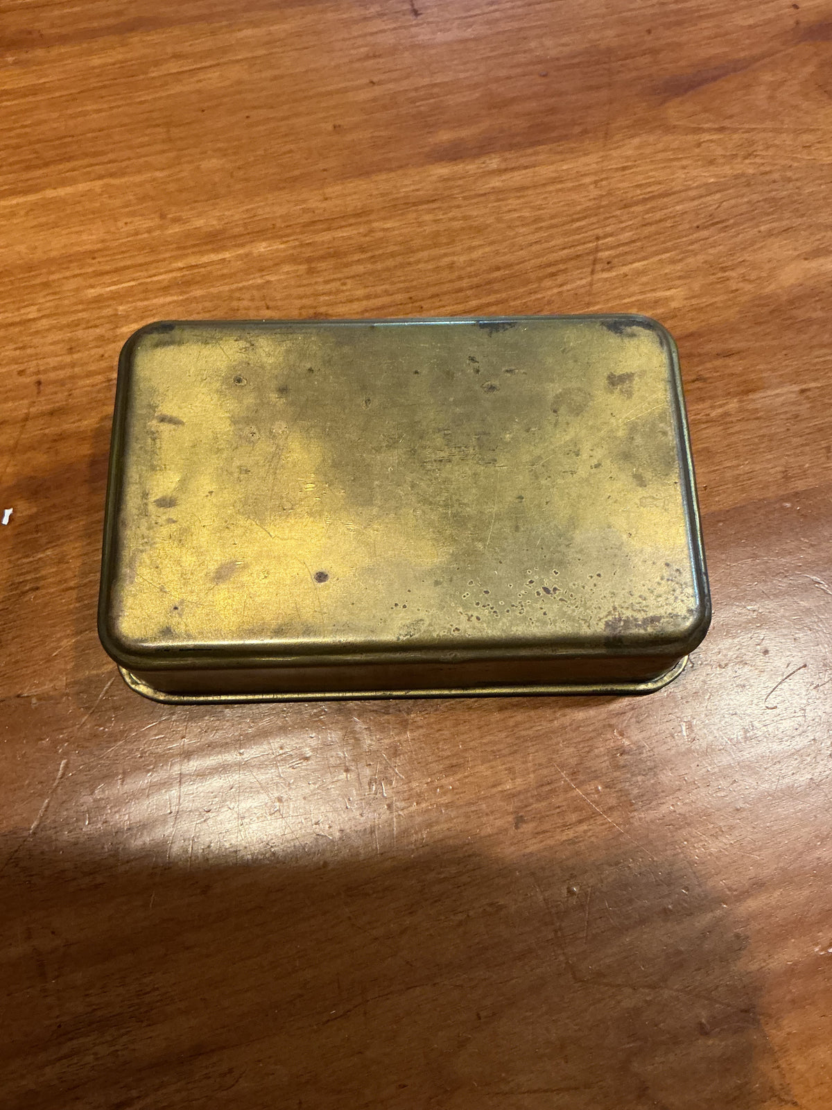 WW1 British 1914 Princess Mary Brass Gift Tin  for Troops at the Front
