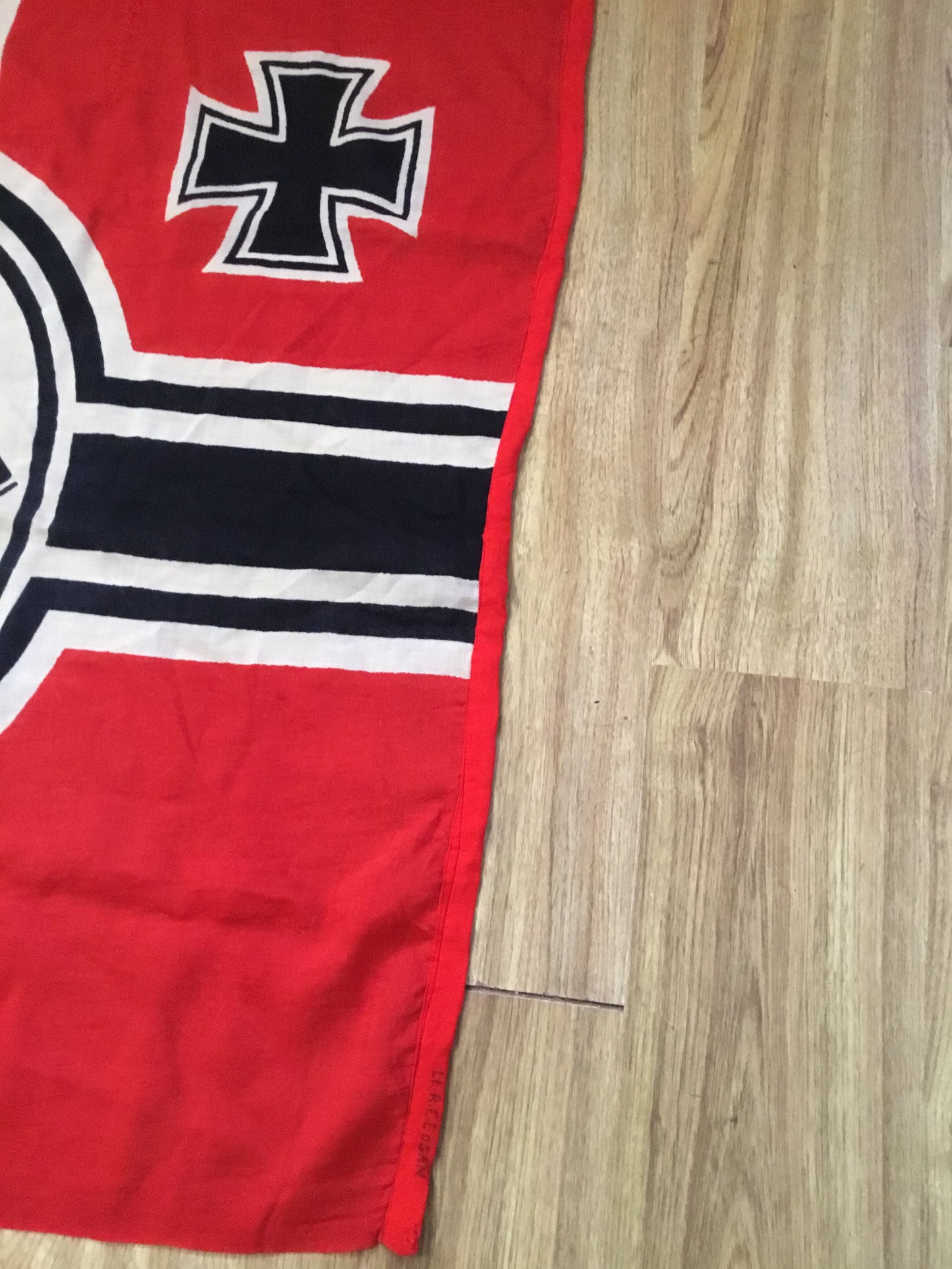 GERMAN WWII KRIEGSMARINE PATTERN FLAG/ banner , size is 64 x3