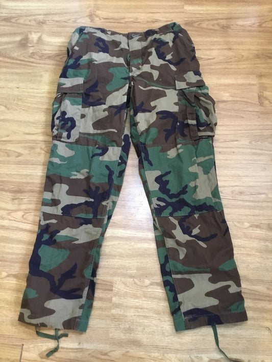U.S. WOODLAND CAMOUFLAGE PANTS MEDIUM TALL