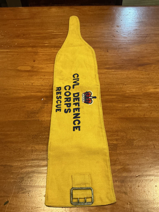 British Civil Defence Corps Rescue Arm Band