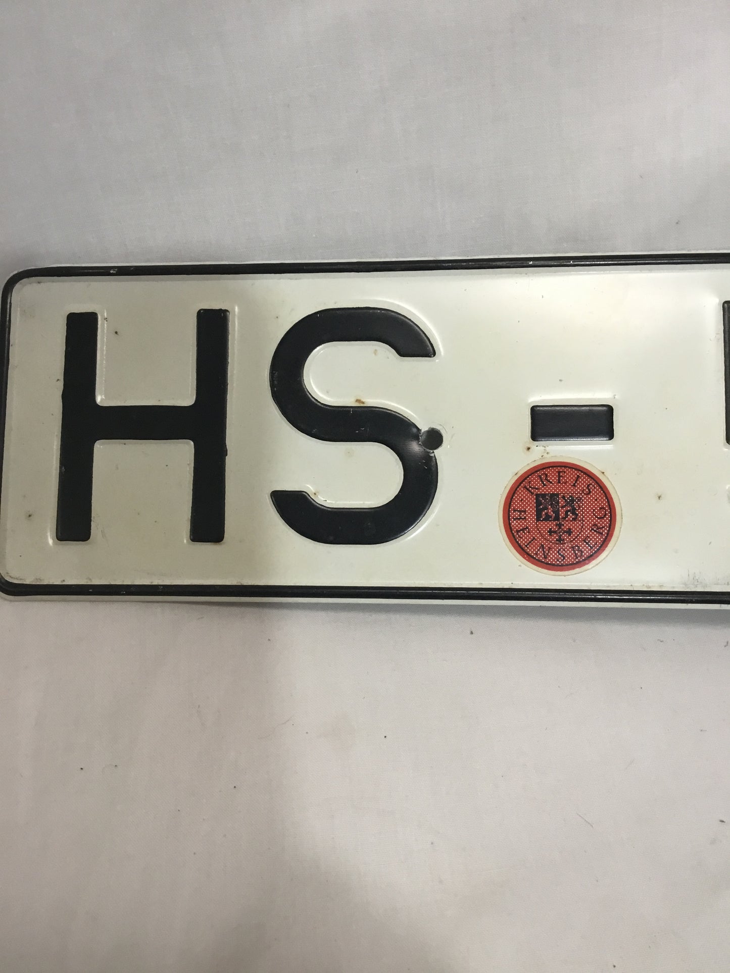 German license plate