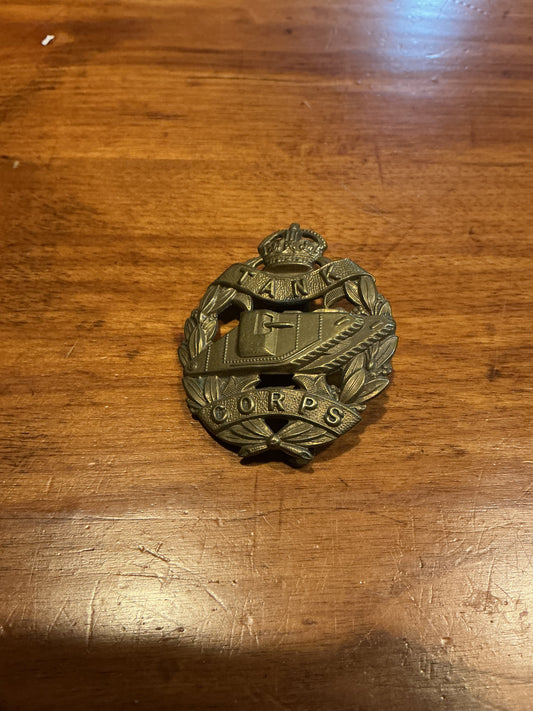 WW1 British Royal Tank Corps Cap Badge