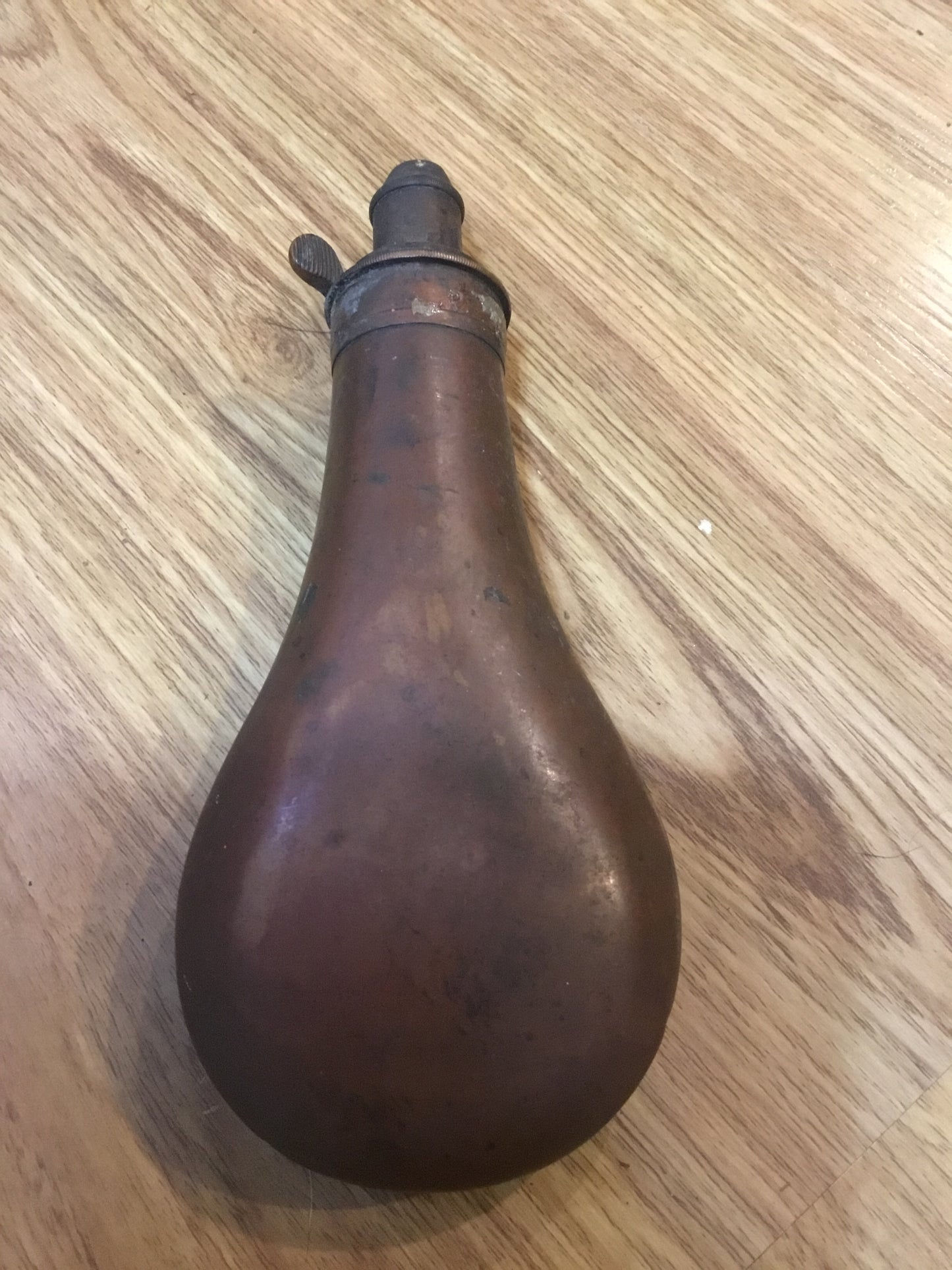 Vintage powder flask , Copper