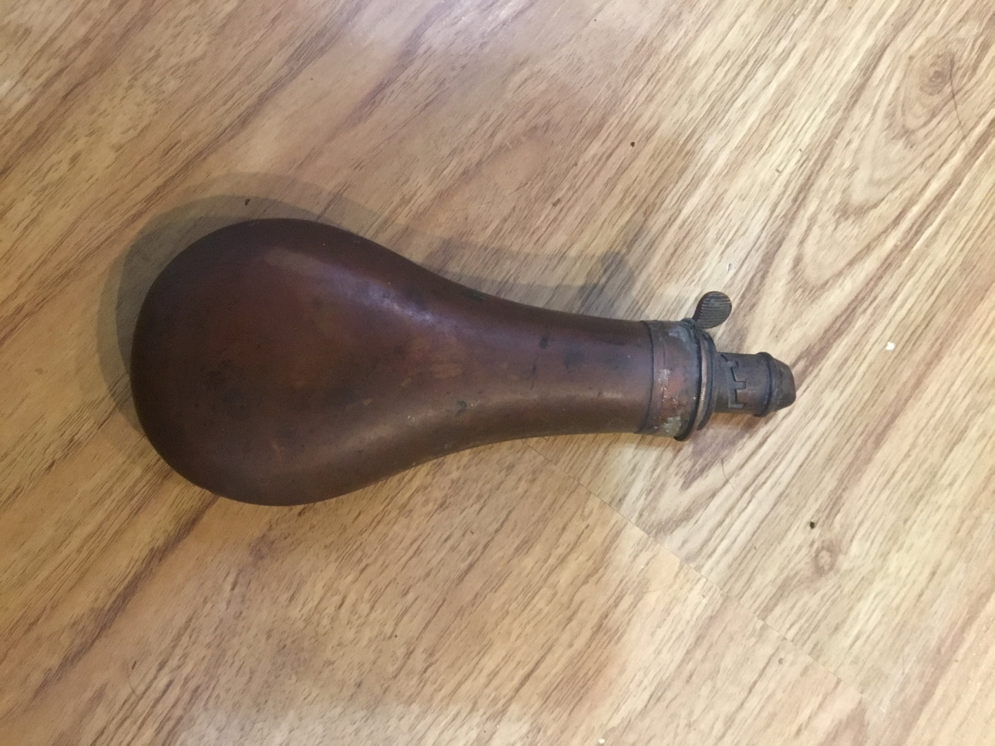 Vintage powder flask , Copper