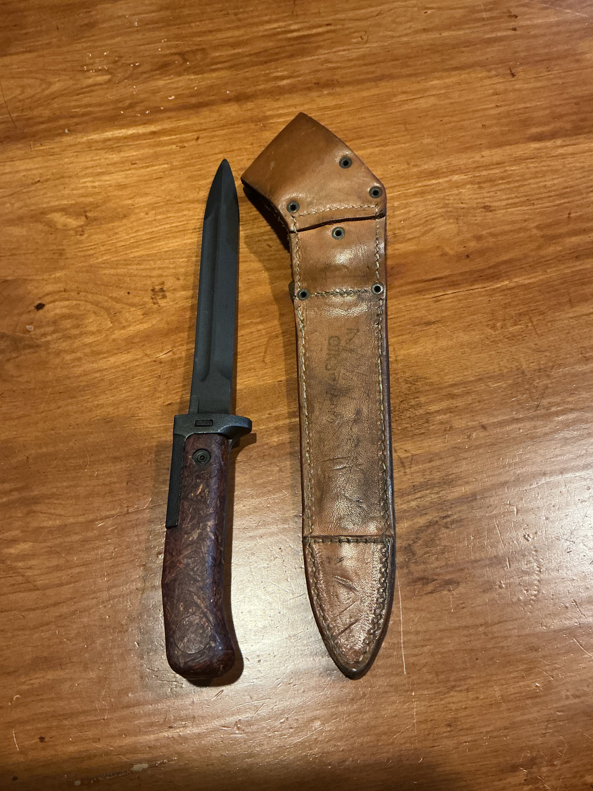 Czech VZ.58 Bayonet with Leather Scabbard