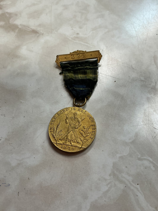 SCOTTISH 1859 Edinburgh Masonic Medal Caledonian Lodge No. 392