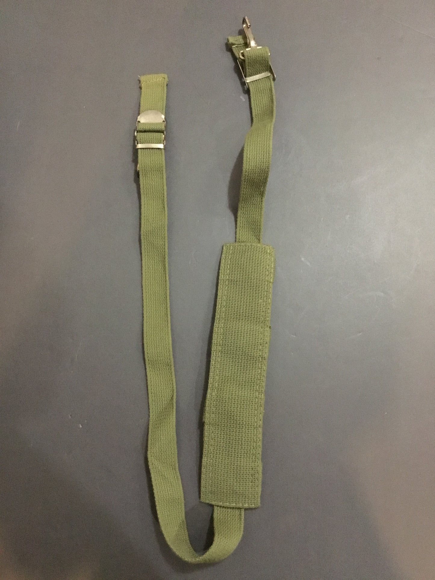 GREEN CANVAS SLING ; , CLIP ATTACHMENT POINTS