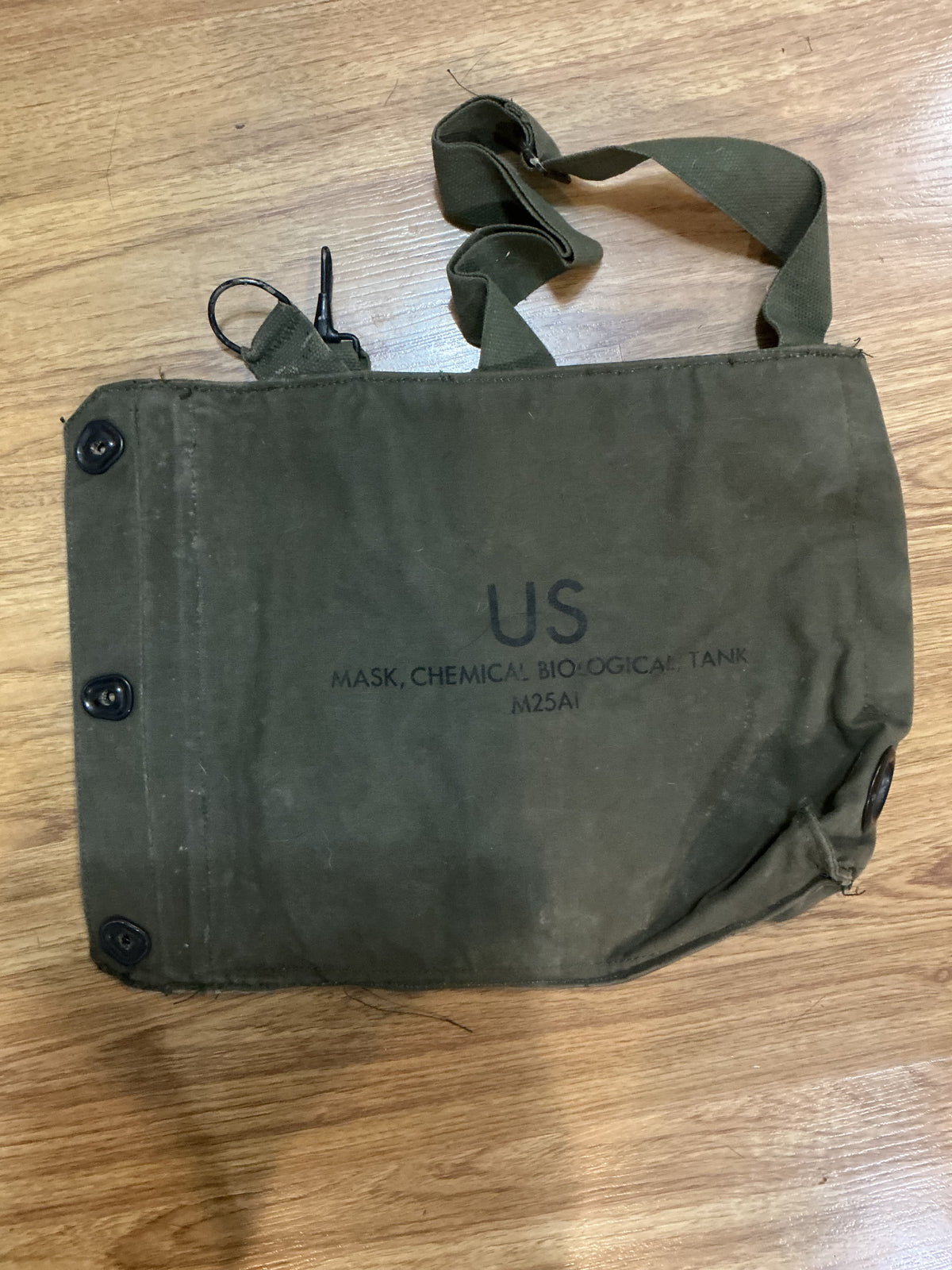 US Military M25A1 Gas Mask Bag,