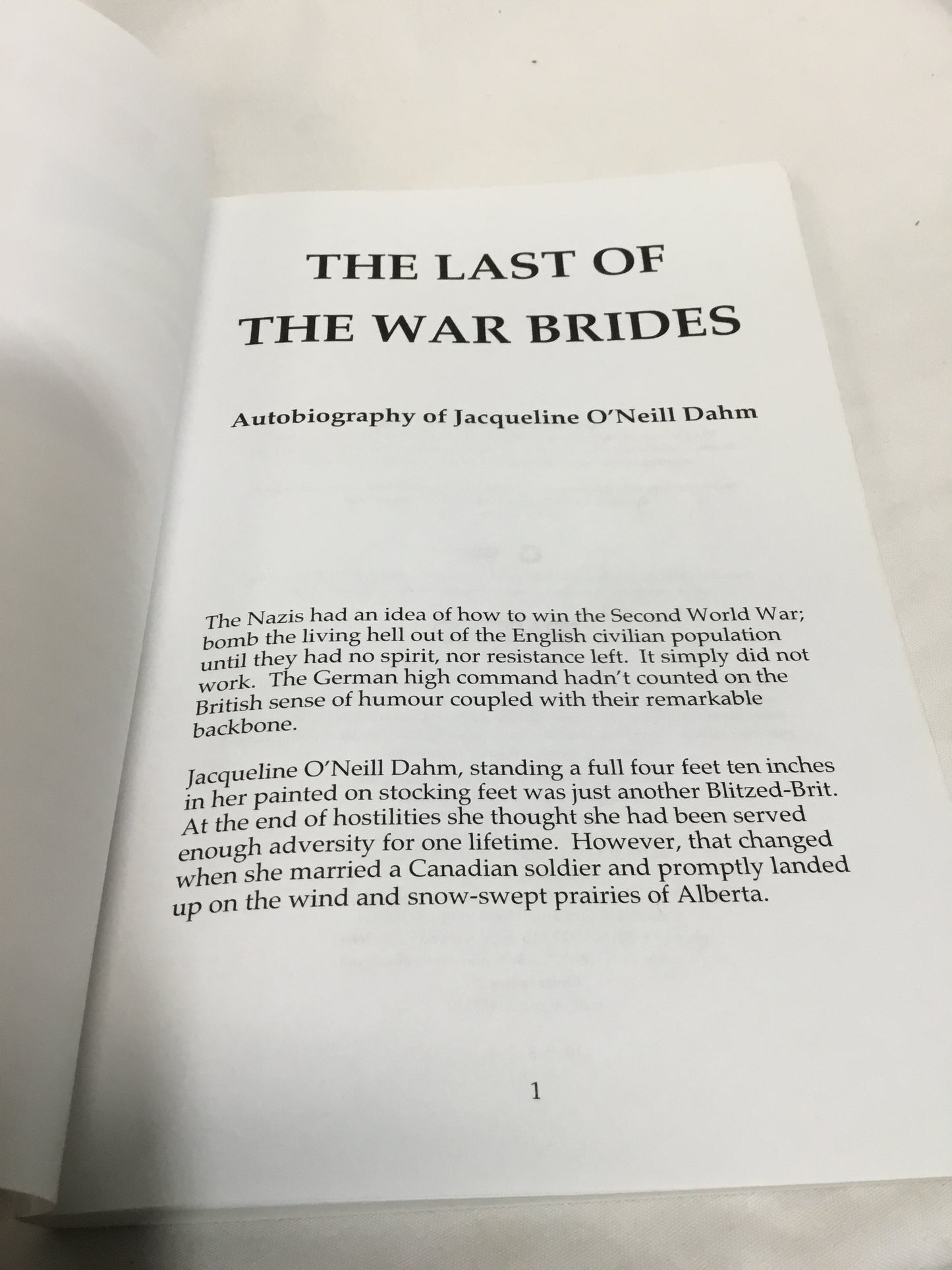 The Last of the War Brides Paperback – June 30 2005