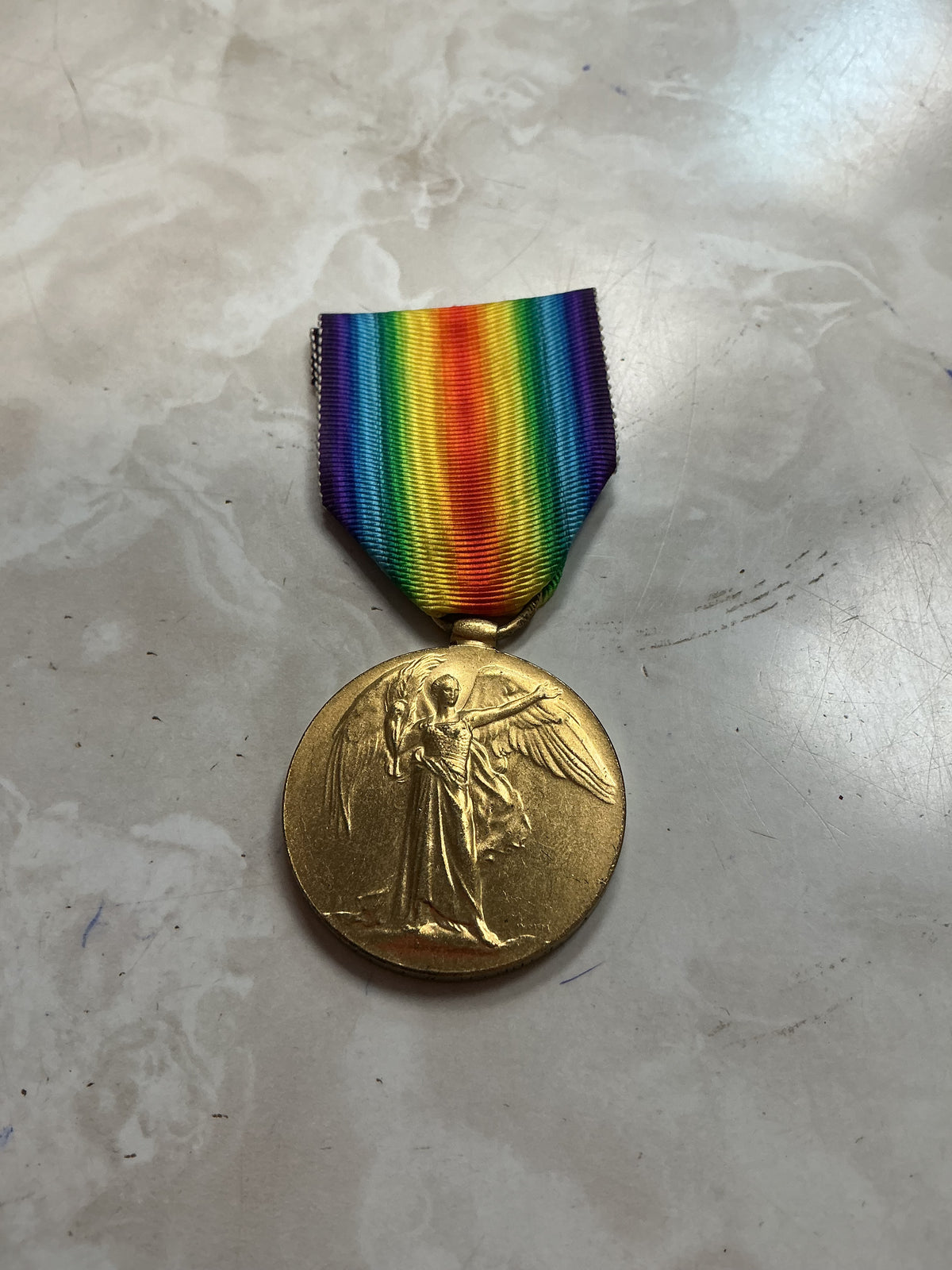 WW1 British BEF Victory Medal Full Size .Named to T-34277