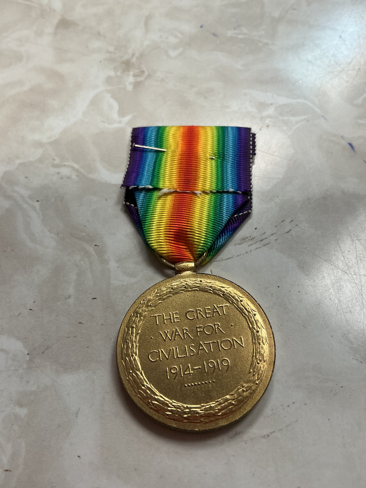 WW1 British BEF Victory Medal Full Size .Named to T-34277