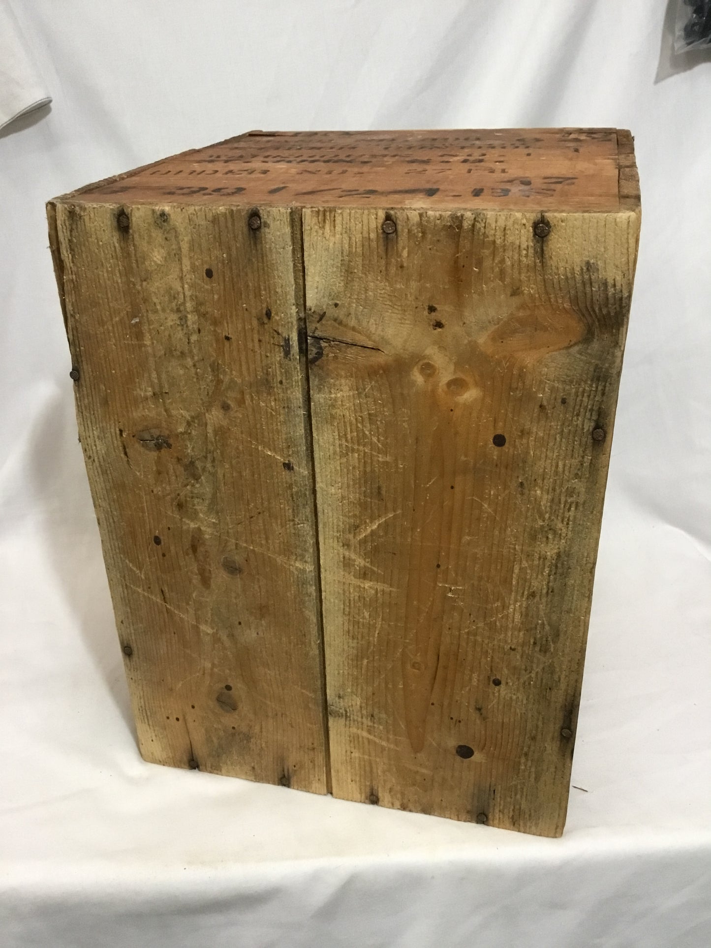 Johnny Walker, red label scotch whiskey wooden crate