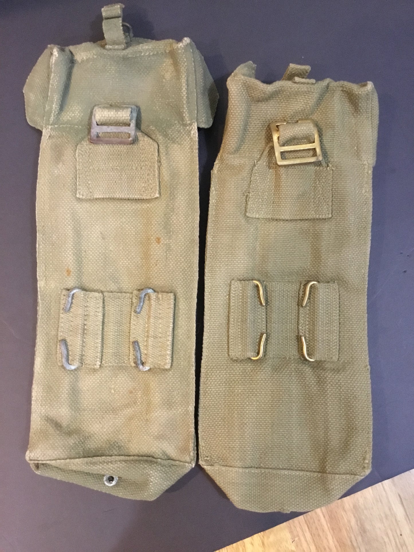 Two Belgian Post War  Clip Pouches , Possibly Bren