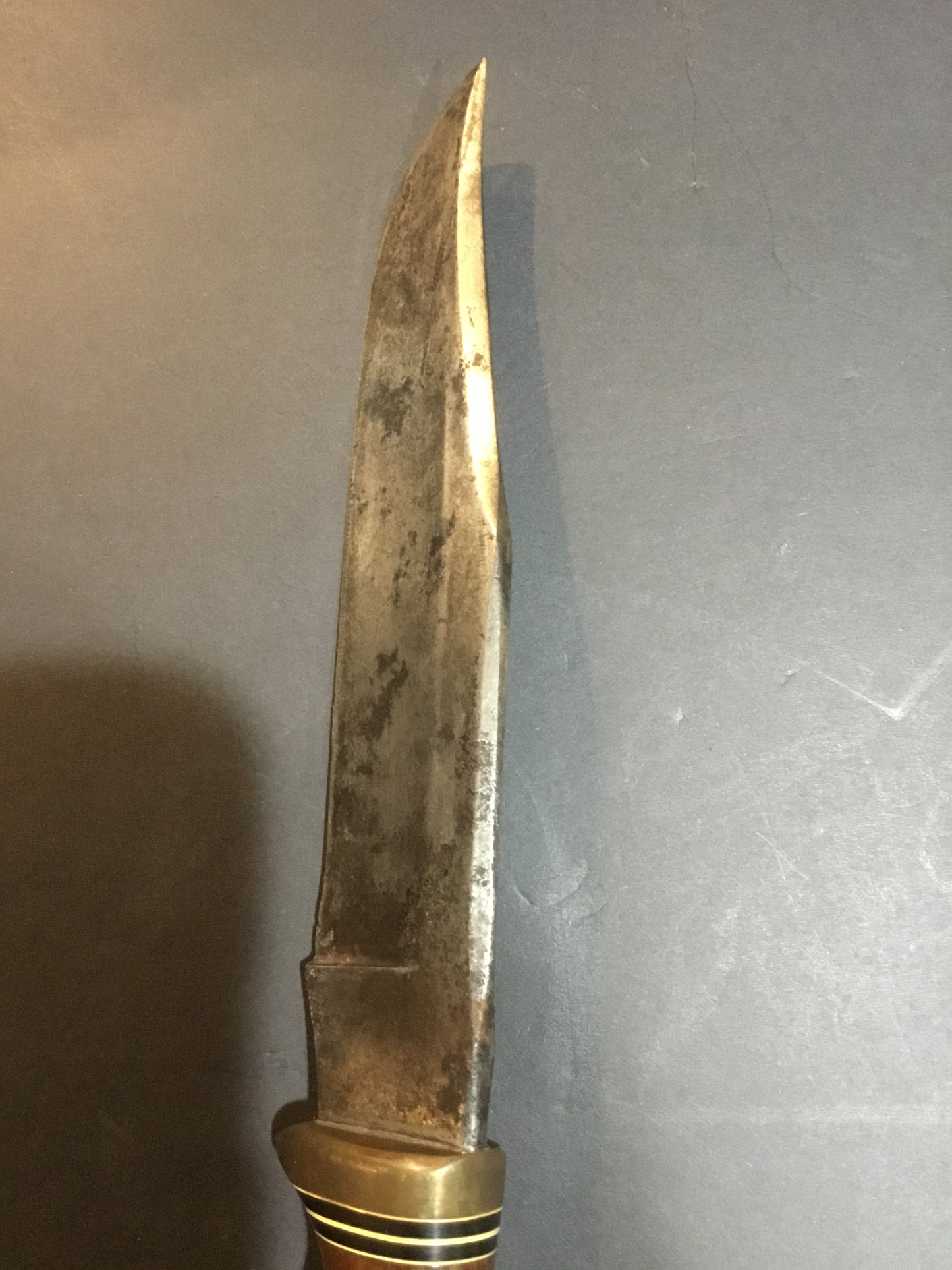 Older Bush Knife Wooden Handle 13 inches