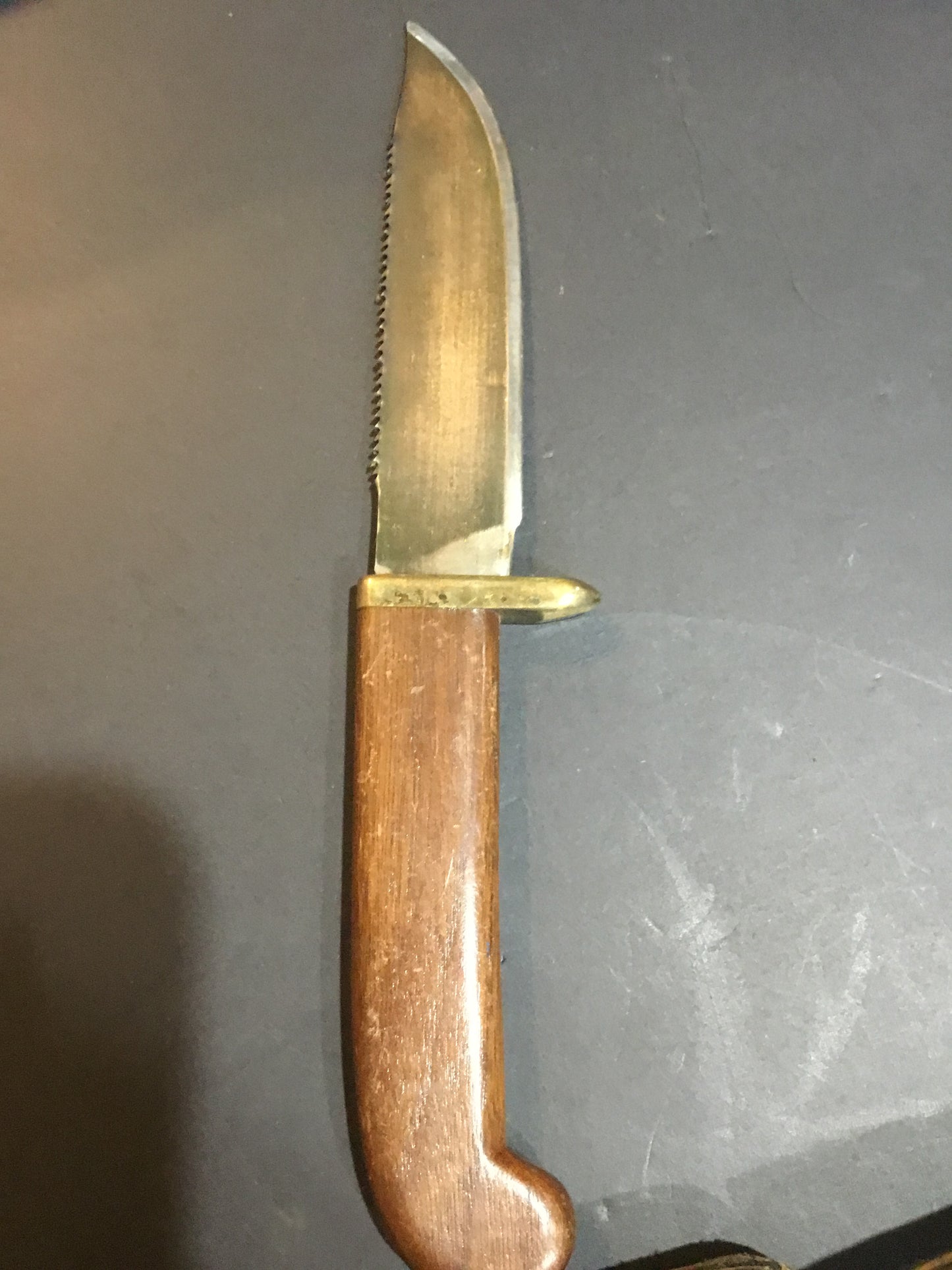 Fixed Blade Flat Handle Knife Leather Sheath