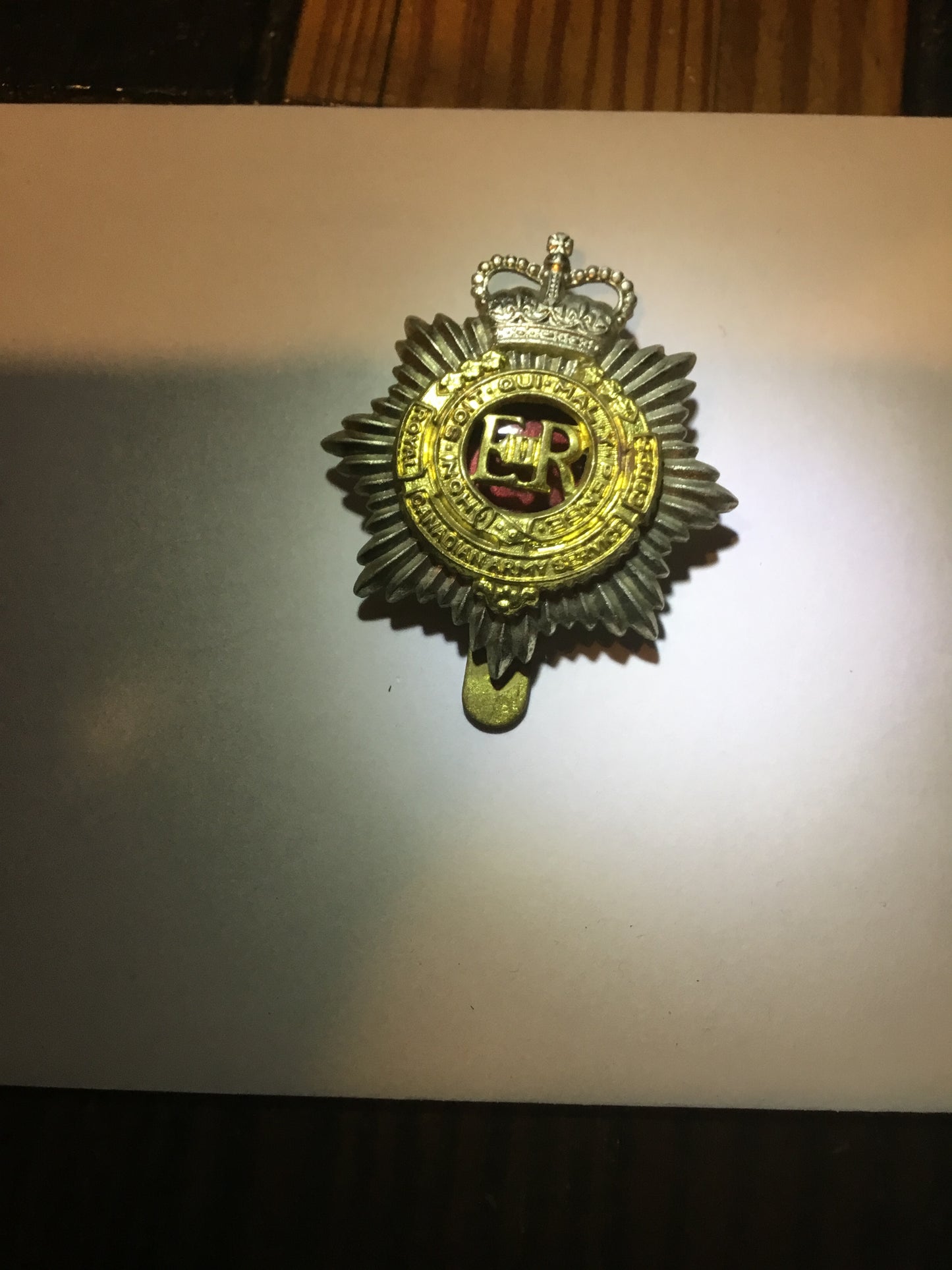 Postwar ,Royal  Canadian engineers hat Badge