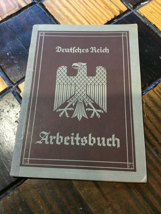 WW2 German Arbeitsbuch Employment Record Book