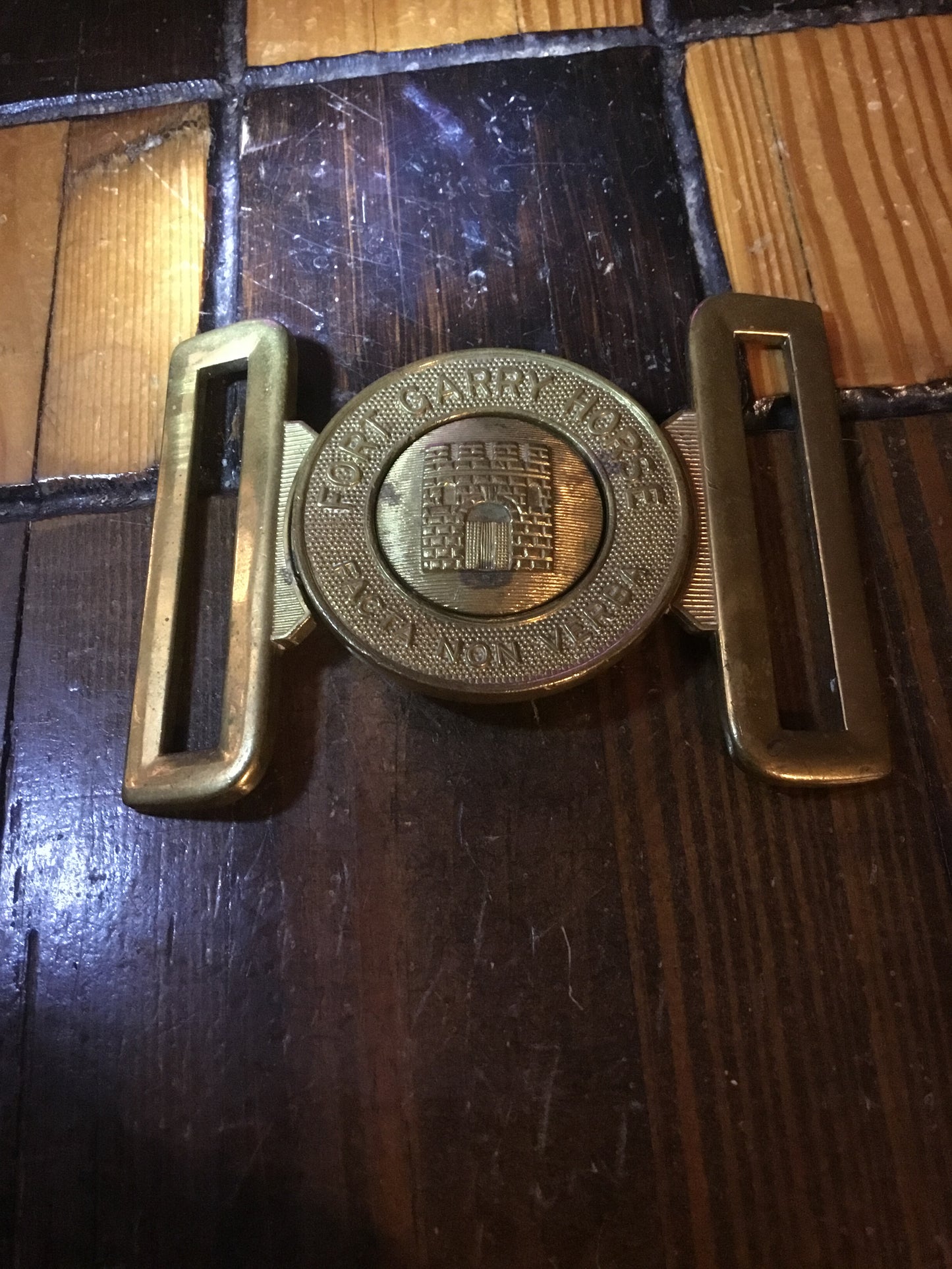 Canadian Fort Garry 2 piece Belt Buckle ,