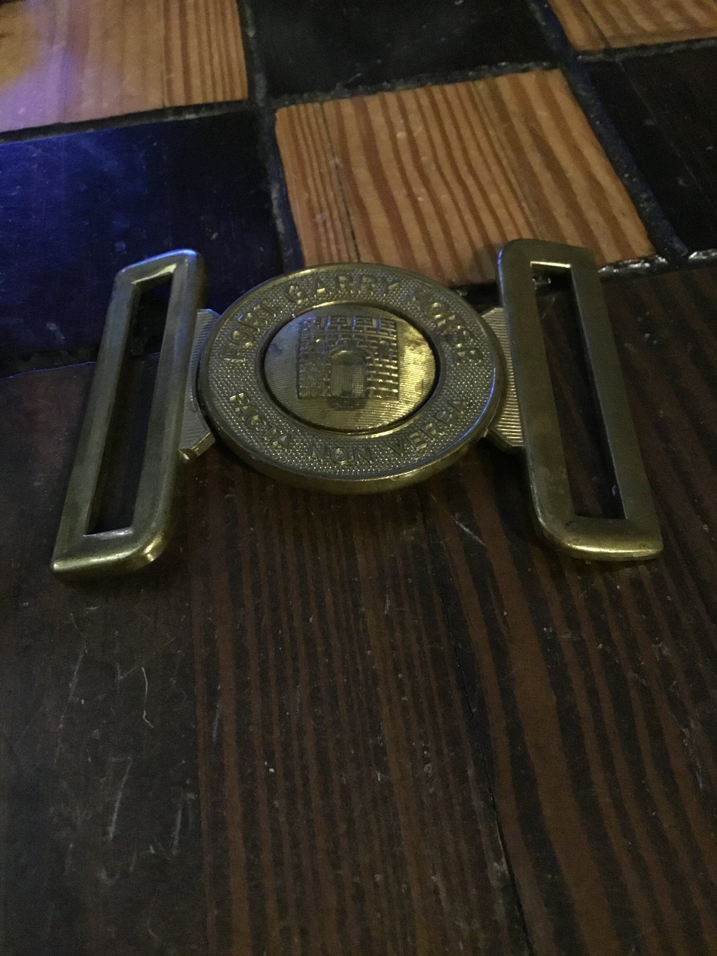 Canadian Fort Garry 2 piece Belt Buckle ,