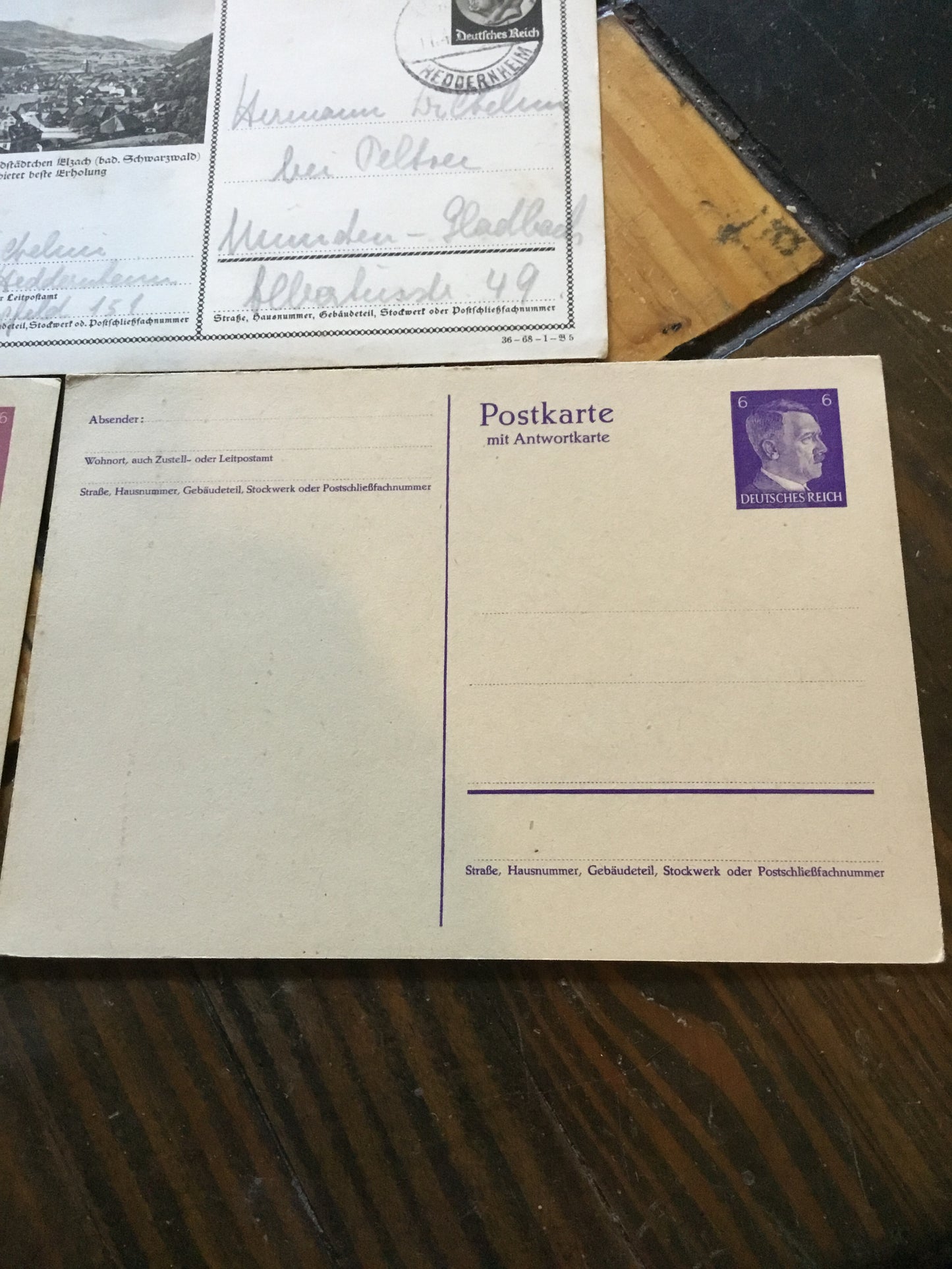 Lot of 3 WW11 German Post Cards