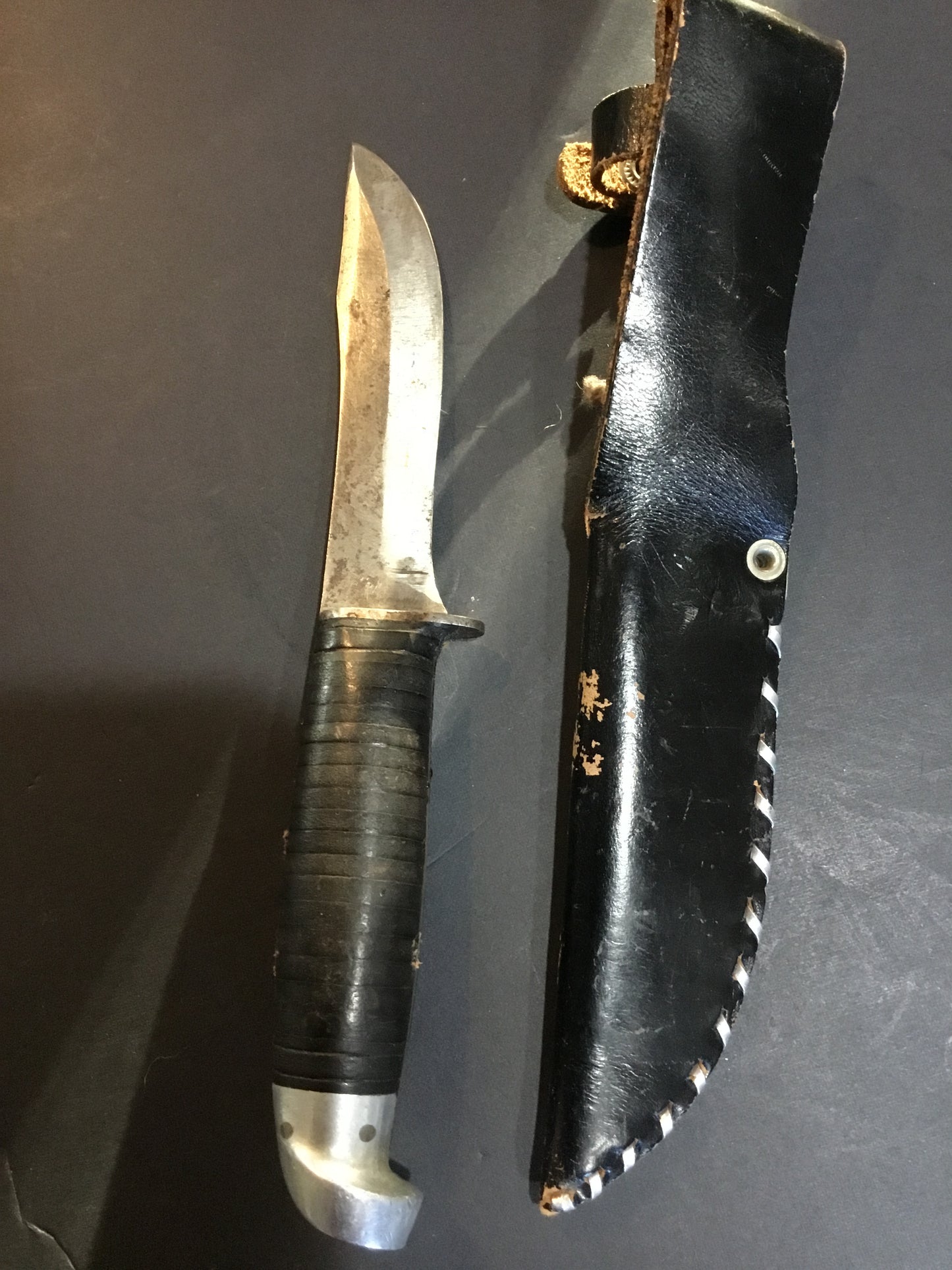 Vintage Fixed Blade Western Knife , USA Made