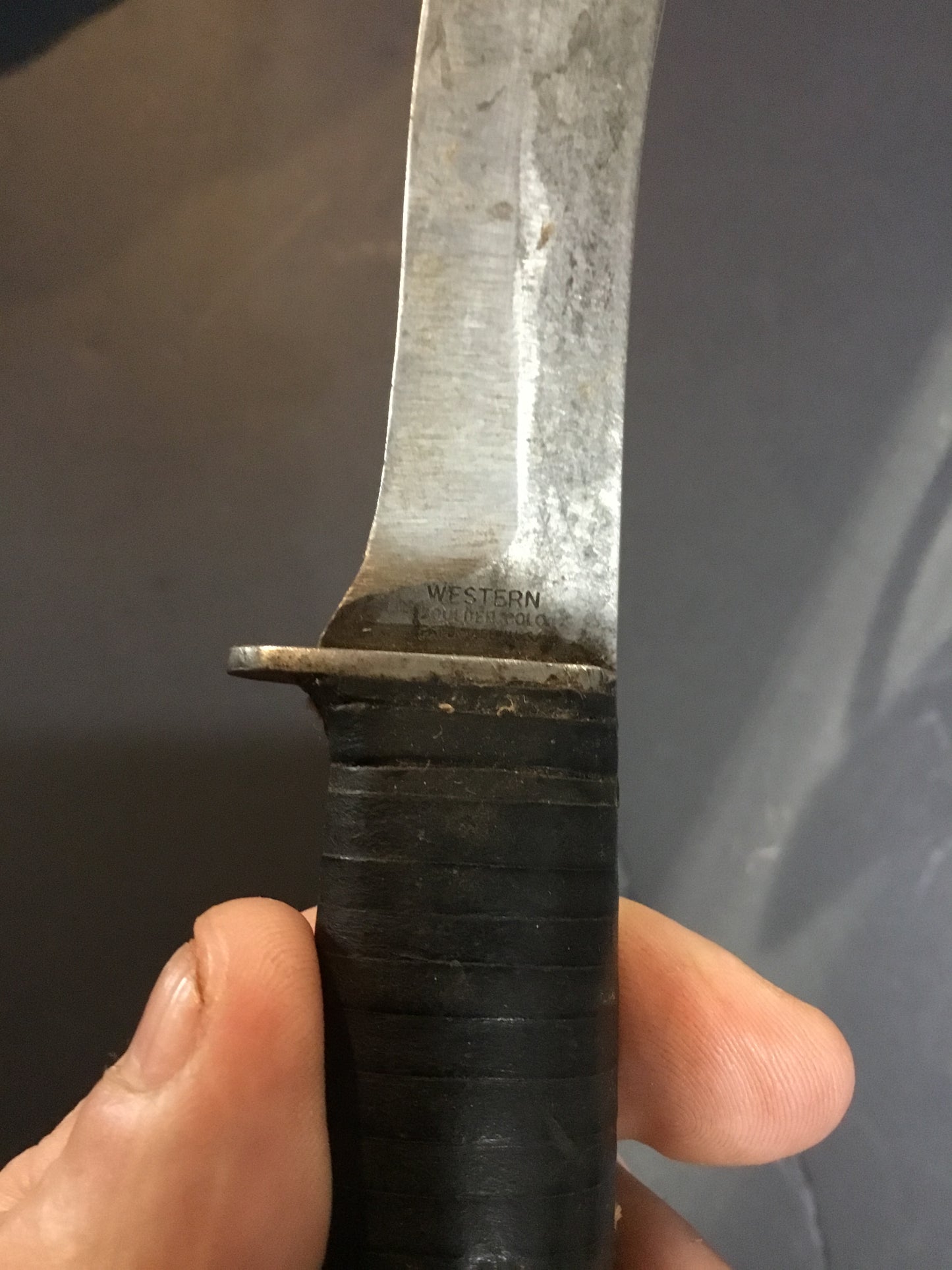 Vintage Fixed Blade Western Knife , USA Made