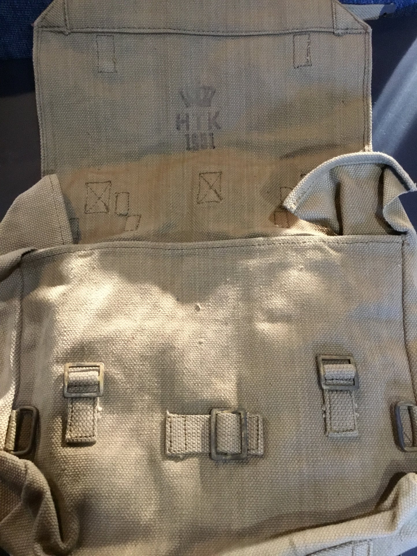 Post War Canvas Small Pack with Straps 1951