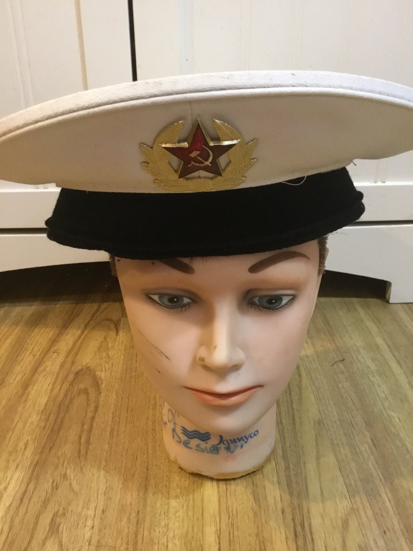 Russian/ soviet Navy Sailors Cap with hat Tally