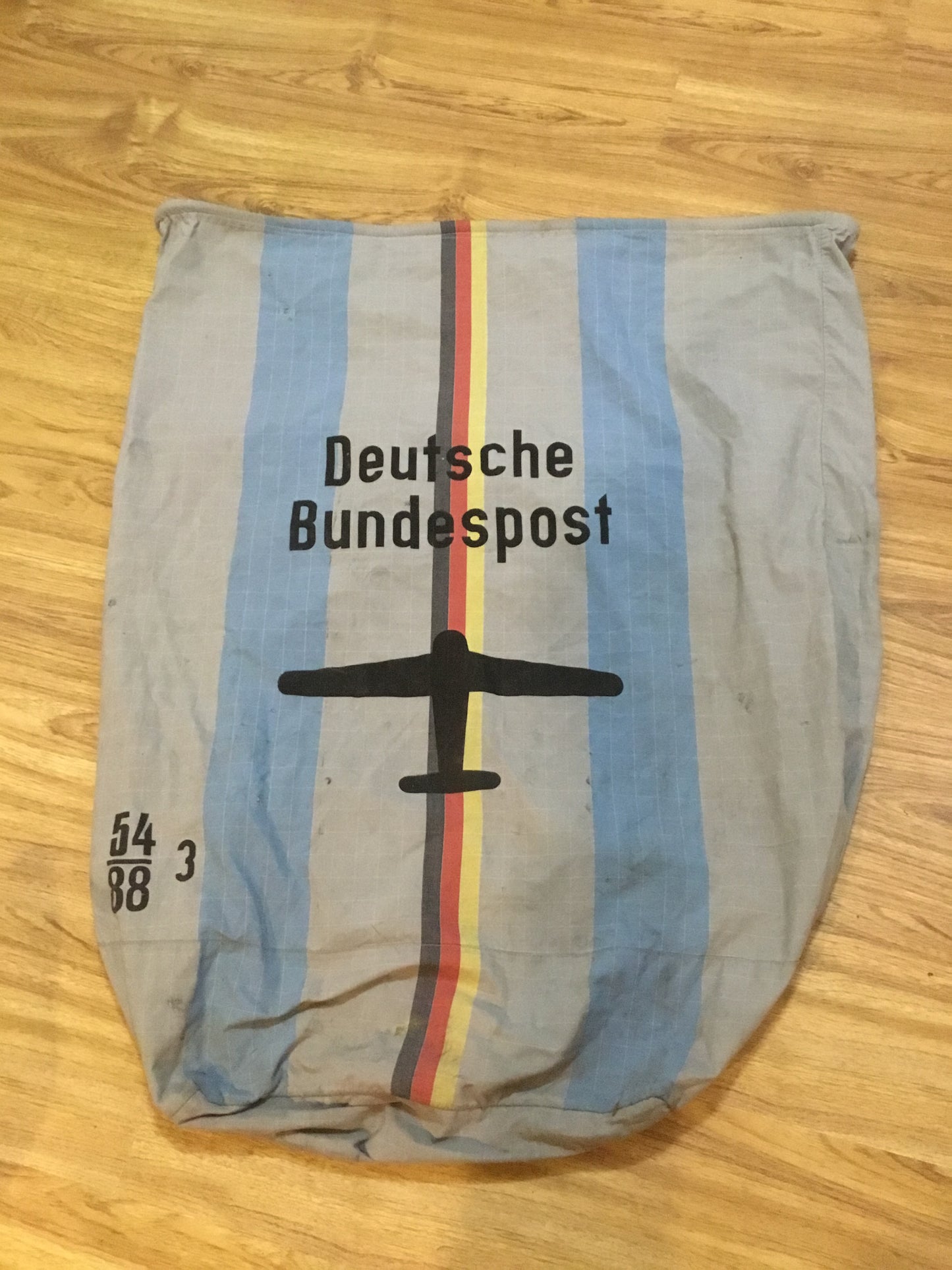 German Federal Air Mail  Post Office Cloth Bag