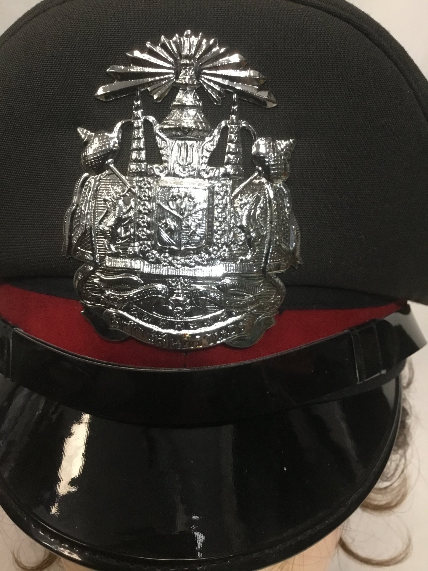 Vintage Thailand National Police Thai Police Hat Cap Size 8