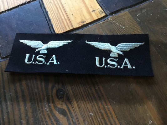 WW2 US RAF USA Shoulder Titles Insignia Uncut