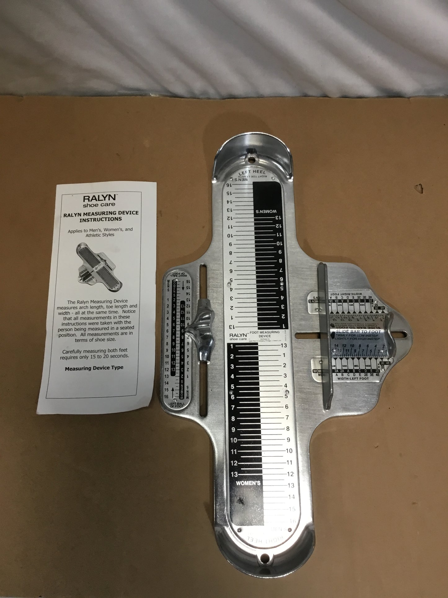 Vintage Ralyn Shoe Store Foot Measuring Device