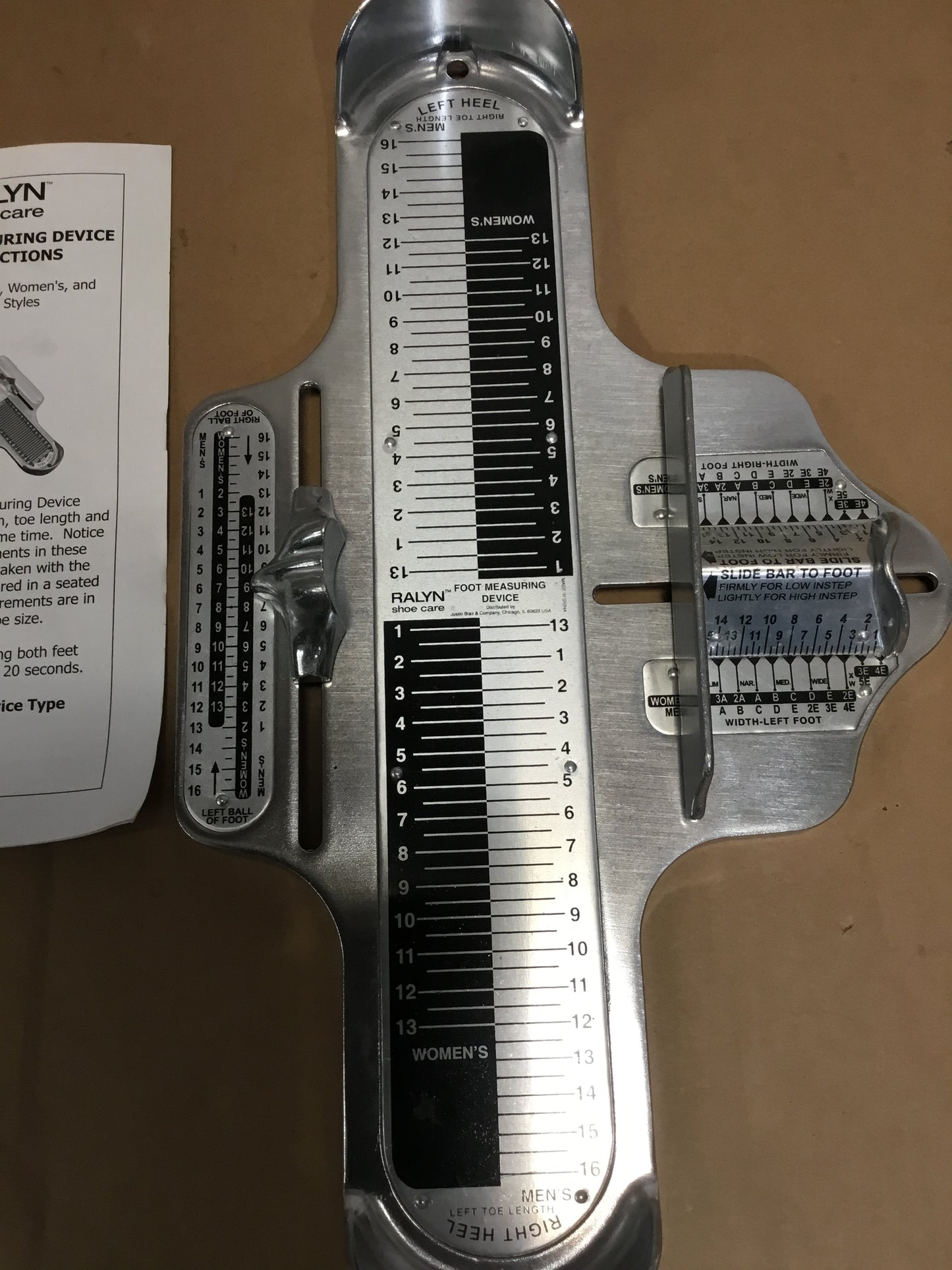 Vintage Ralyn Shoe Store Foot Measuring Device