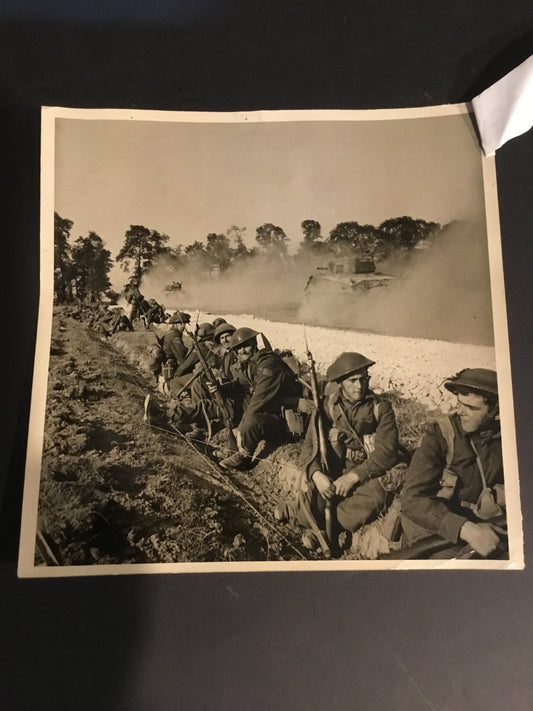 WW11 Canadians in Normandy Photo with Description