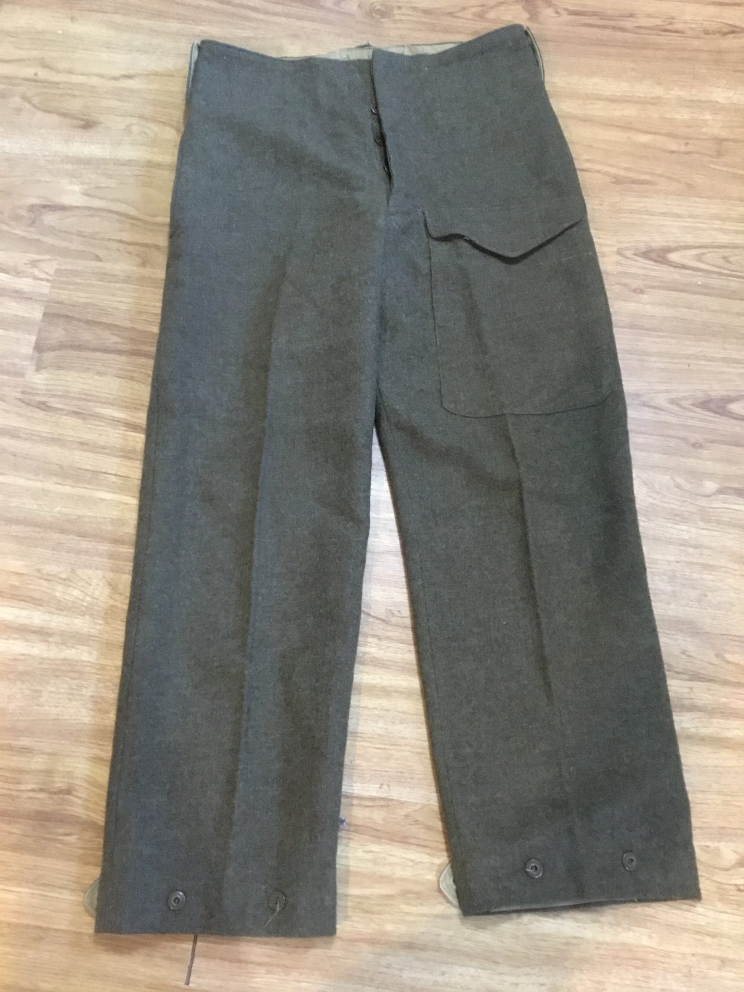 Post War Canadian Wool Battle Dress Pants Waist 32 inches