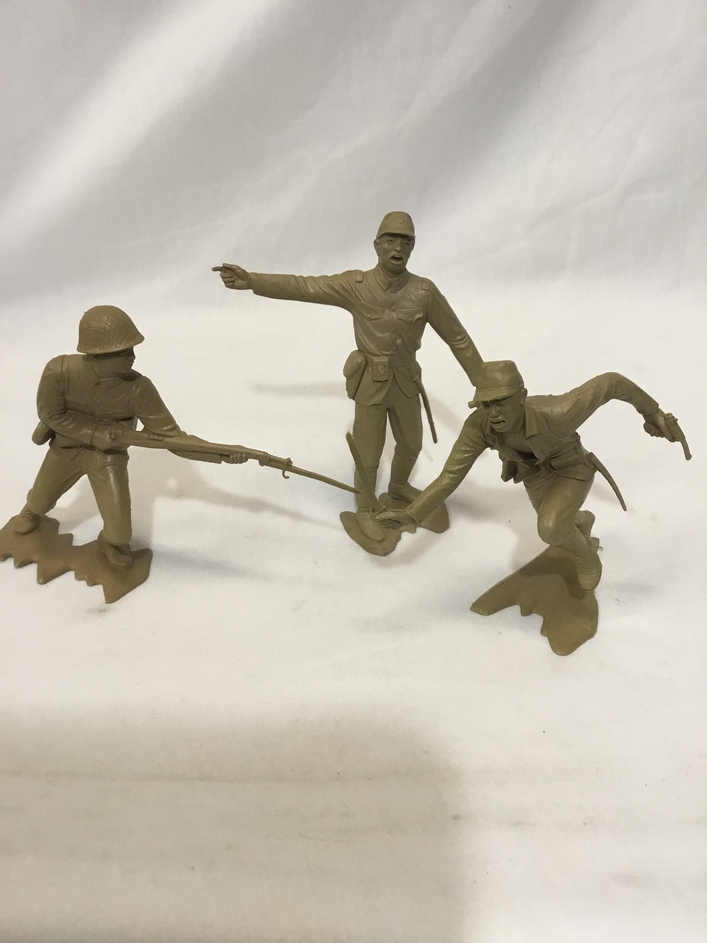 Lot of three Louis Marx ,  Japanese Soldiers ,6 inch figures 1963