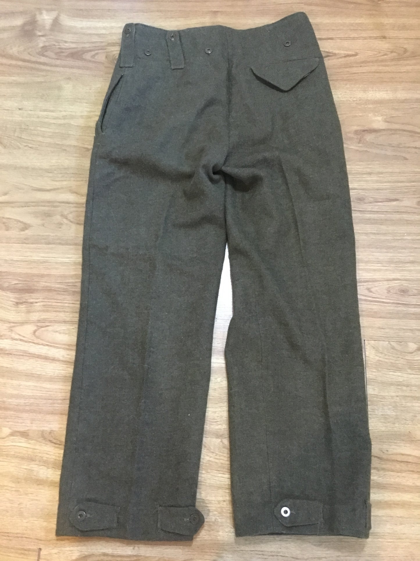 Post War Canadian Wool Battle Dress Pants Waist 32 inches